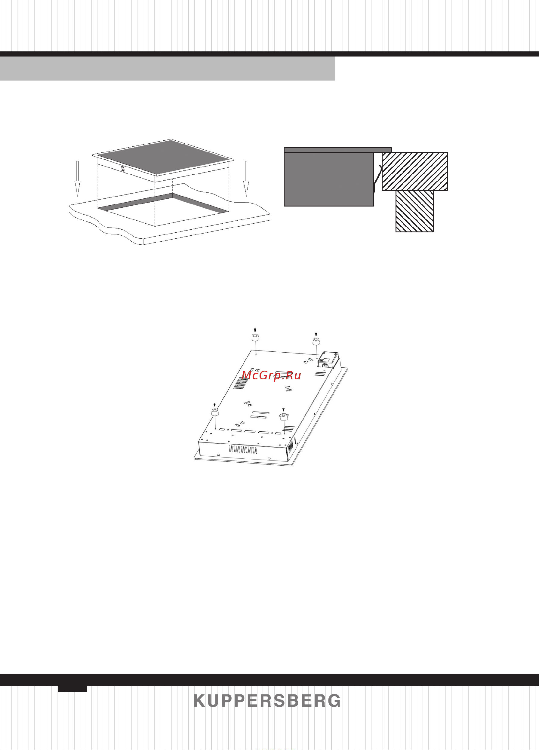 Kuppersberg ICS 402 [48/132] Assemble the feet only in model eco 302 and ico 302