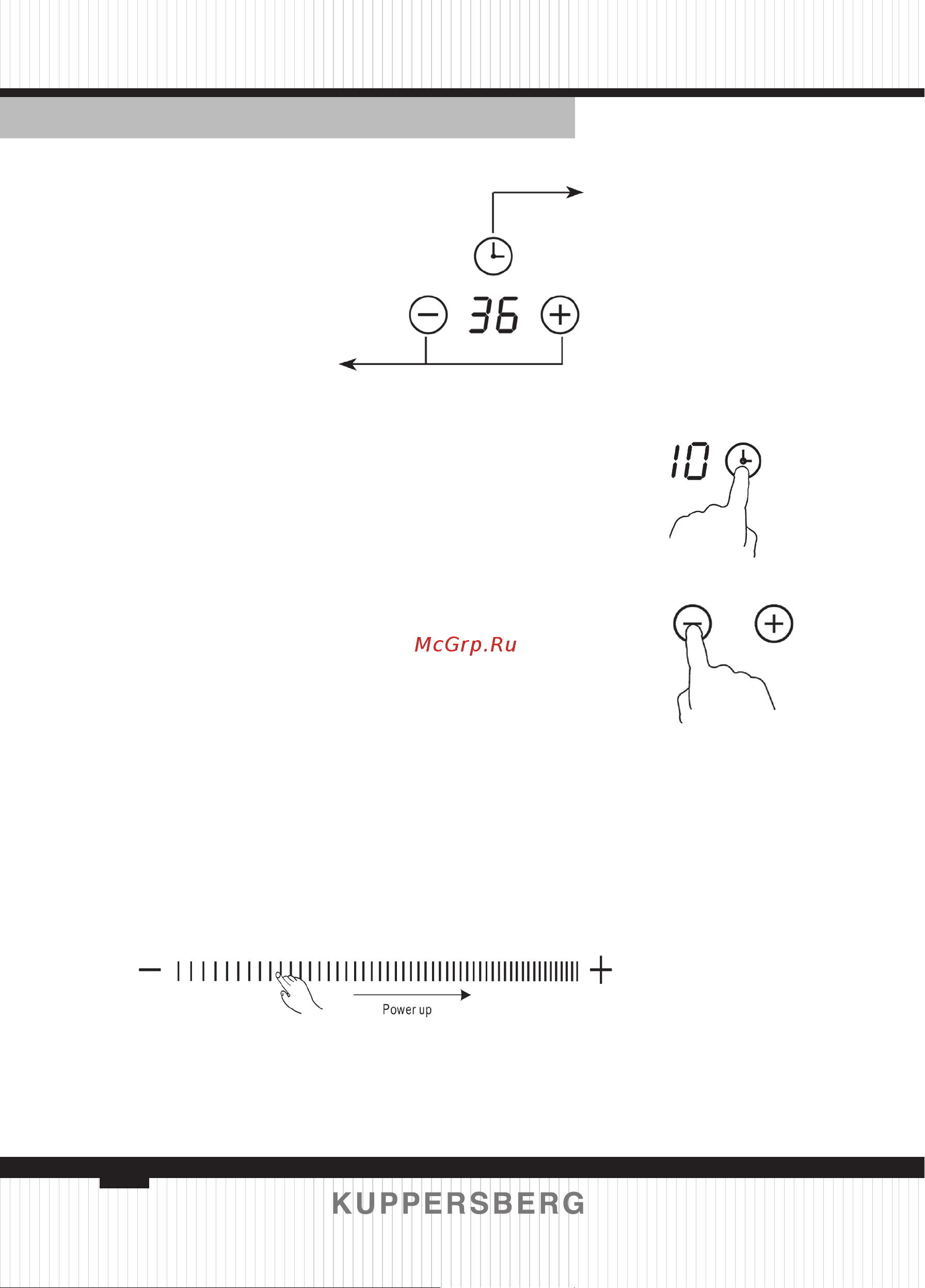 Kuppersberg ECS 622 C [68/132] Touch control models