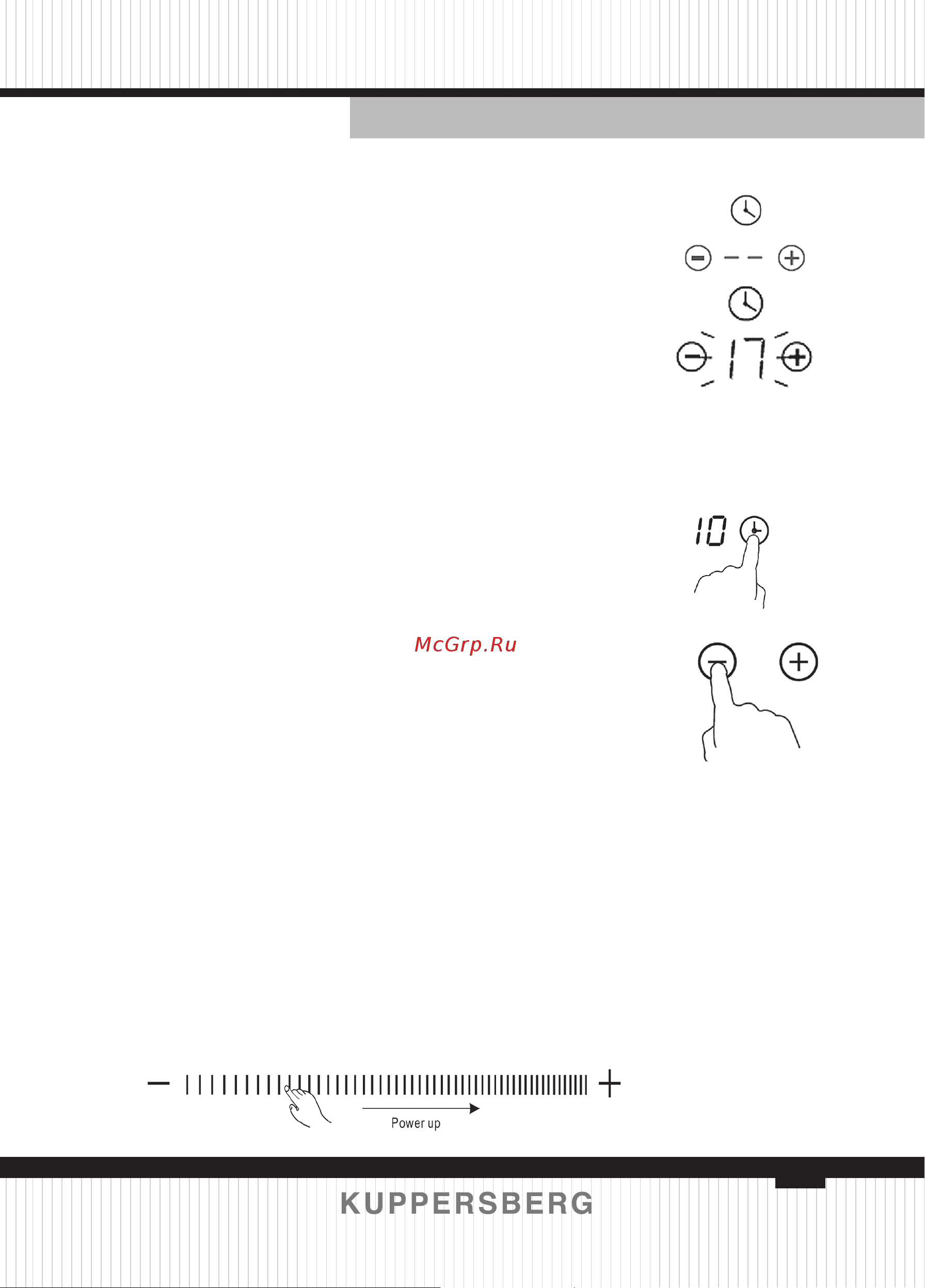 Kuppersberg ICS 402 [69/132] Touch control models