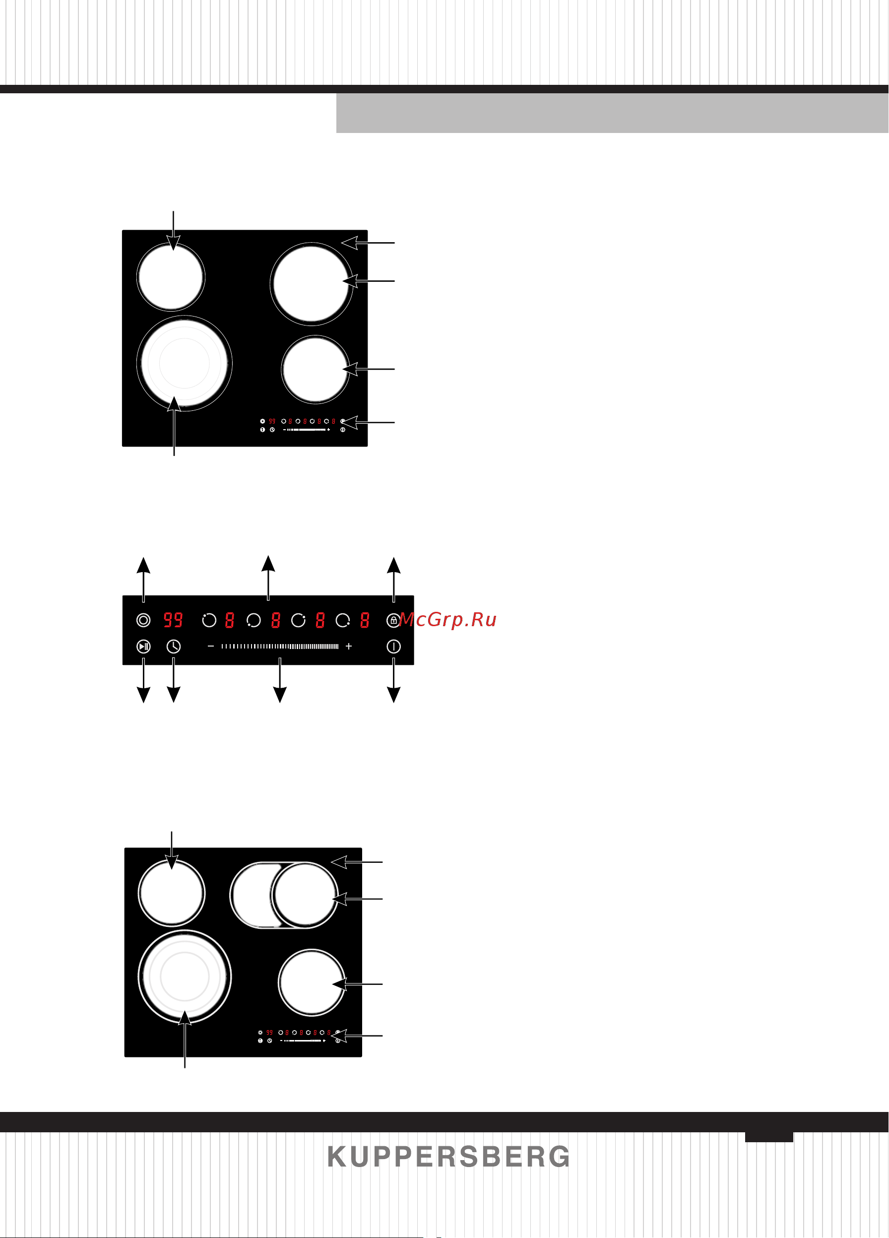 Kuppersberg ECS 622 C [91/132] Панель управления