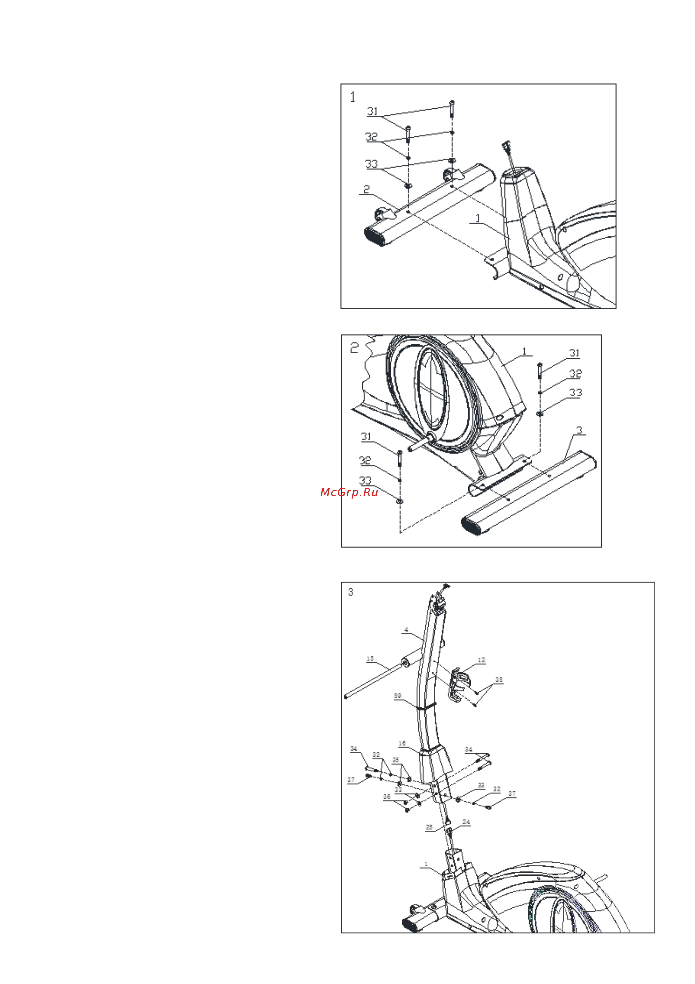 HouseFit HB-8117ELM [12/23] Руководство по сборке