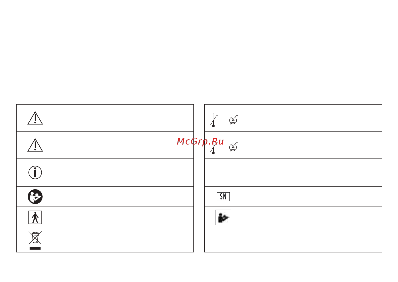 Beurer FT85 [23/160] Signs and symbols