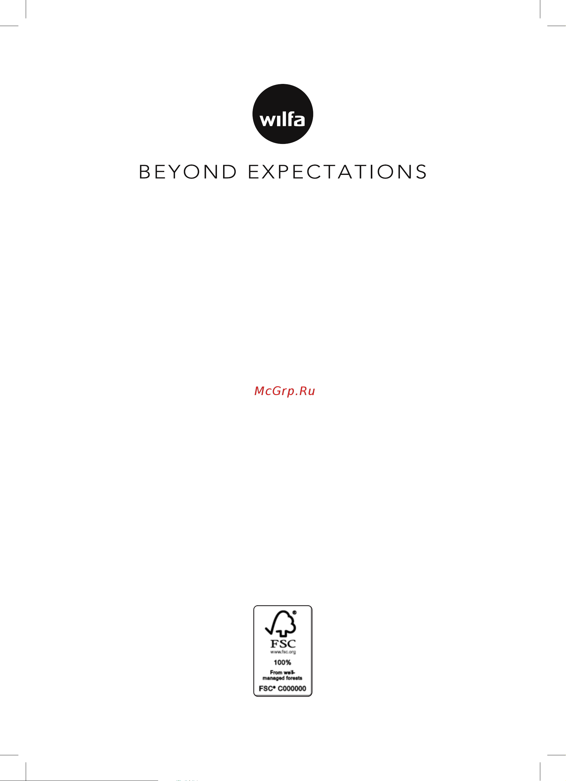 Wilfa WM-623Bell Руководство по эксплуатации онлайн [112/112] 795856