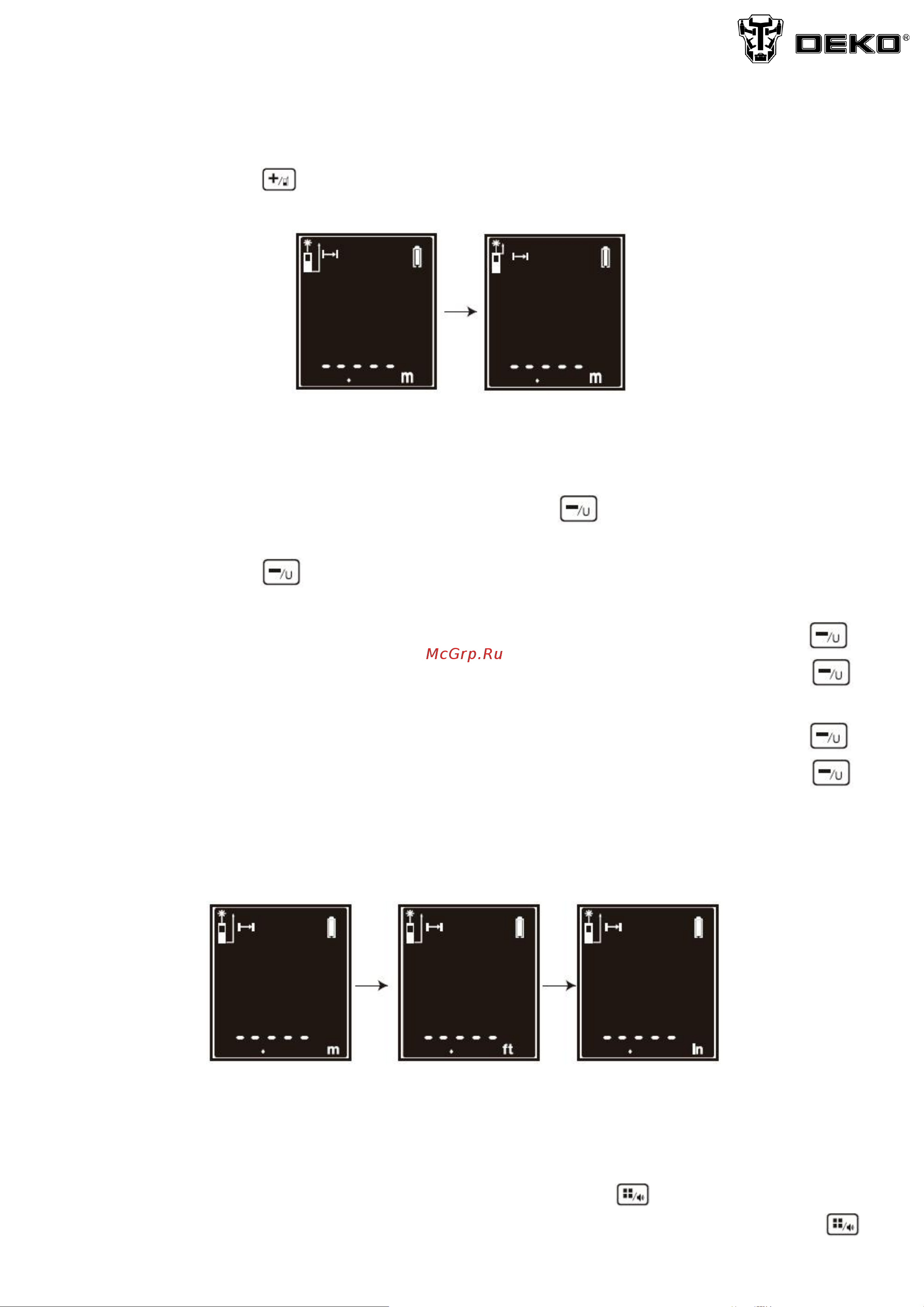 Deko GLE-50 (065-0241) [5/11] Изменение точки отсчета