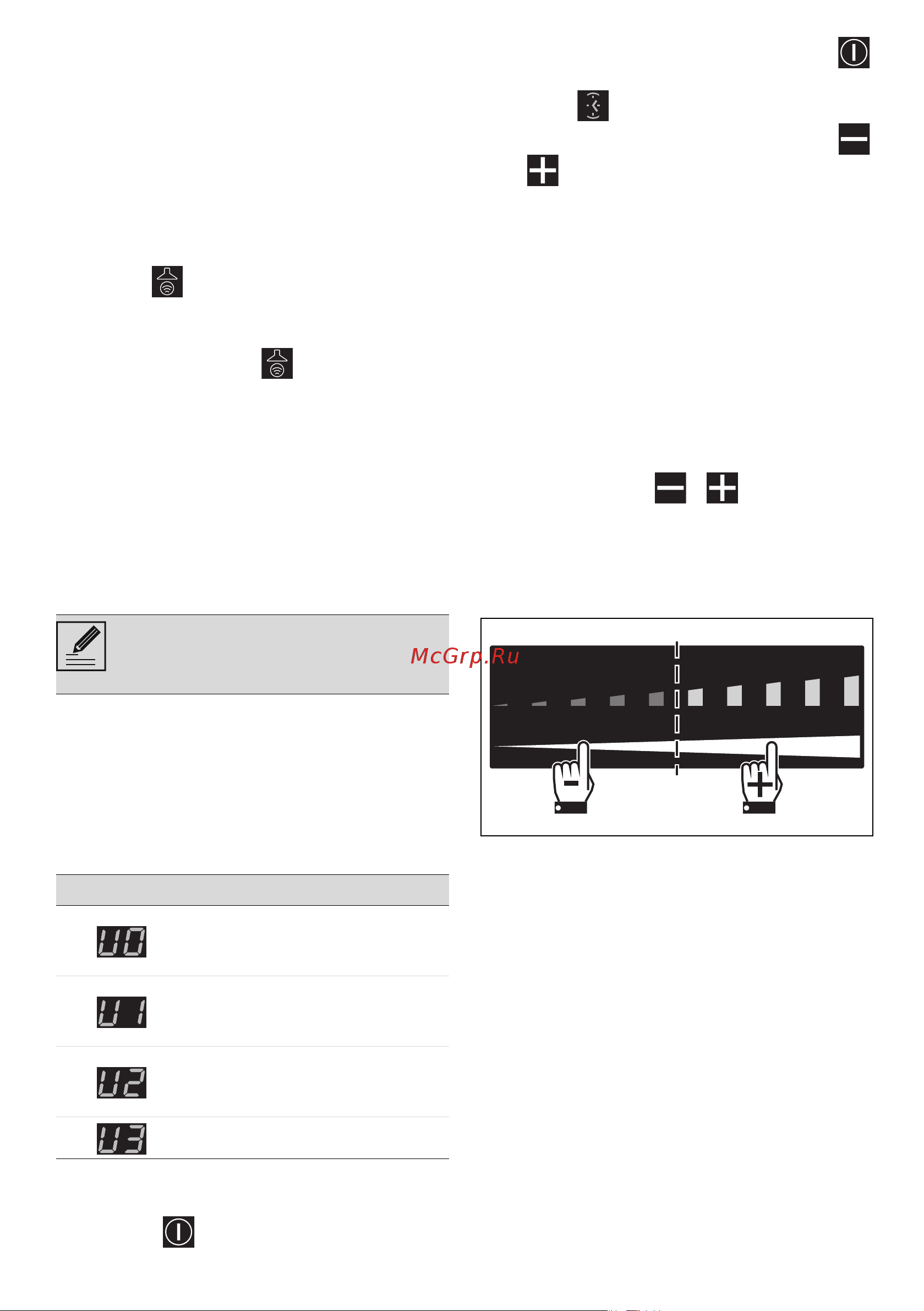 Smeg SIM1644DS [17/25] Меню пользователя