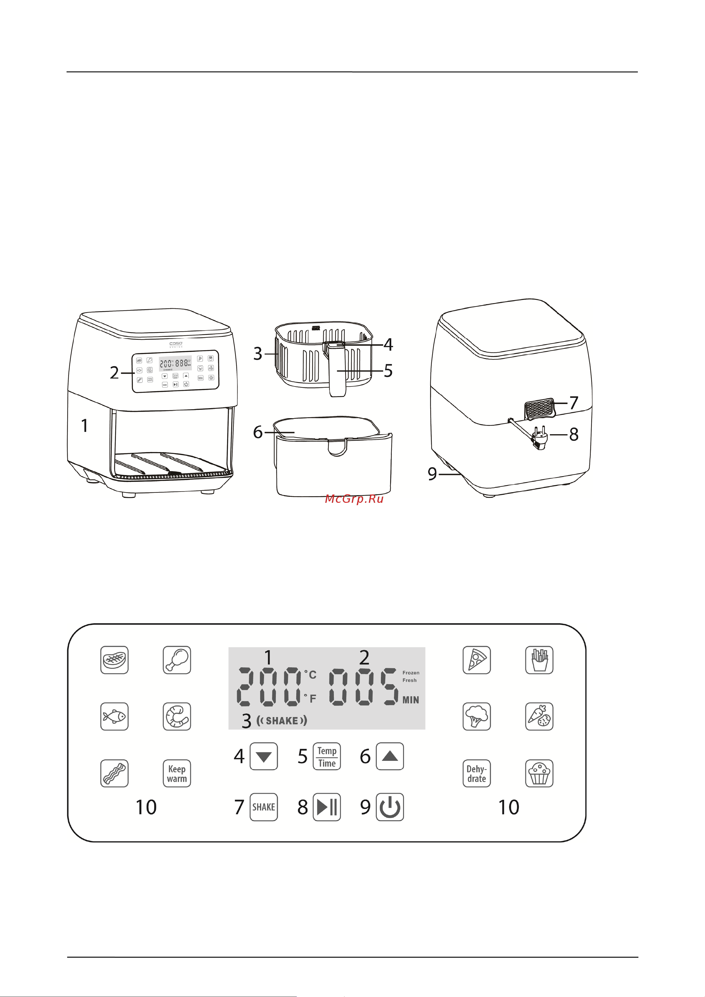 Caso AF 600 XL [38/163] Design and function