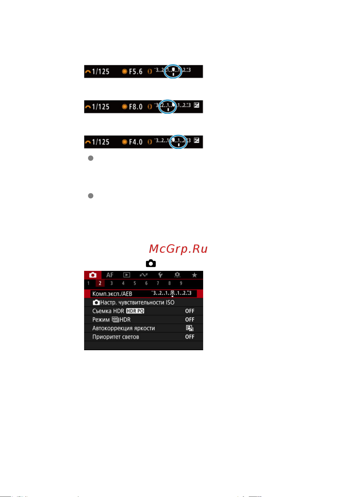 Canon EOS R3 Body Black [174/1085] Установка с помощью меню
