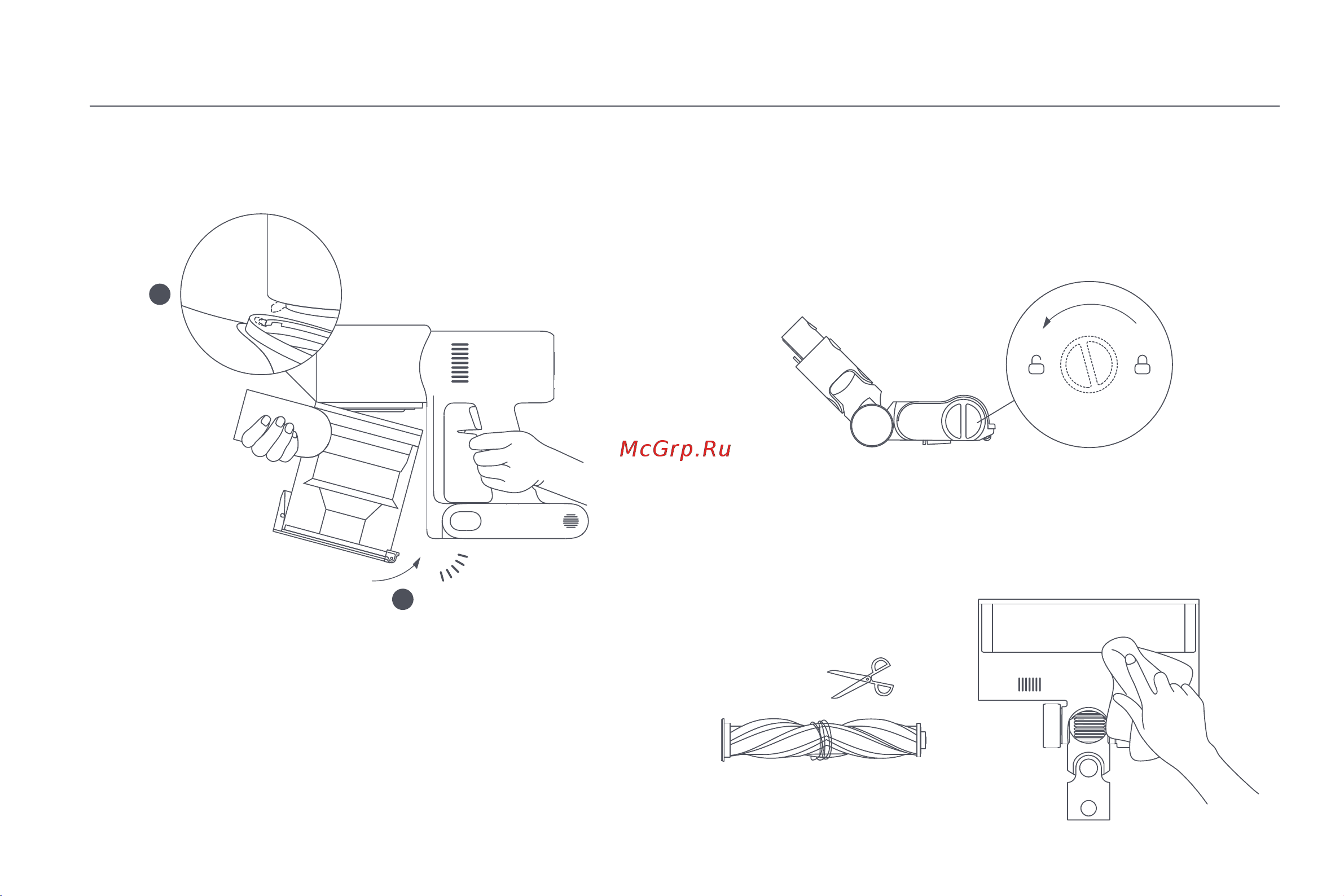 Xiaomi Vacuum Cleaner G9 Plus EU [159/205] Czyszczenie wysokoobrotowej szczotki z wałkiem
