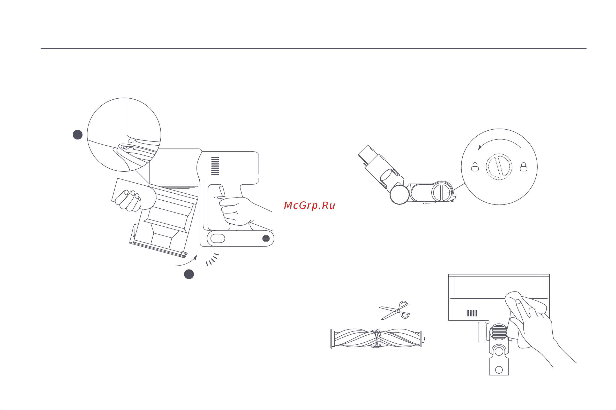 Xiaomi Vacuum Cleaner G9 Plus EU [179/205] Yüksek torklu döner başlığın temizlenmesi