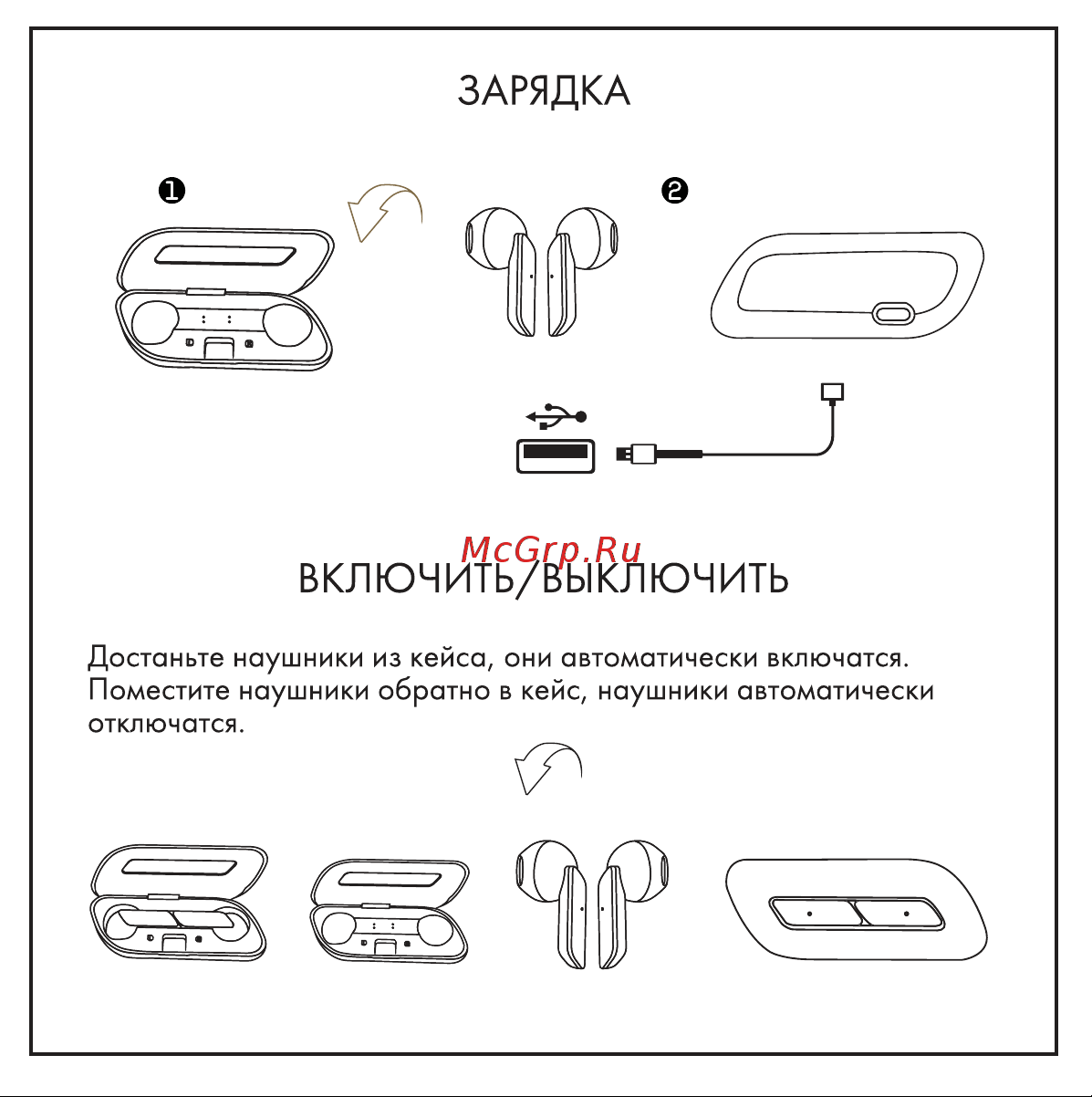 Hiper TWS Mini White (HTW-APX22) Руководство по эксплуатации онлайн [4/13] 796197