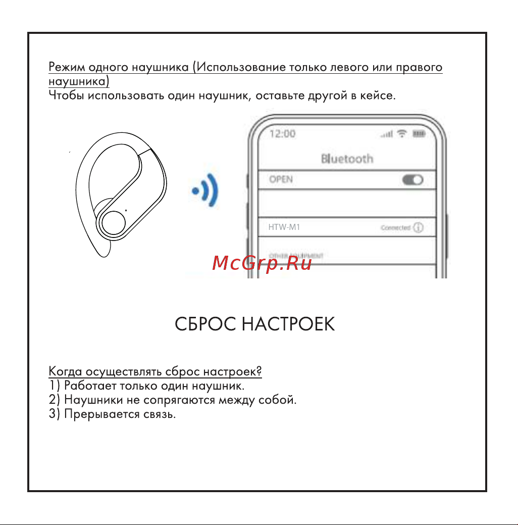 Hiper TWS Sport V3 (HTW-M1) Руководство по эксплуатации онлайн [6/13] 796198