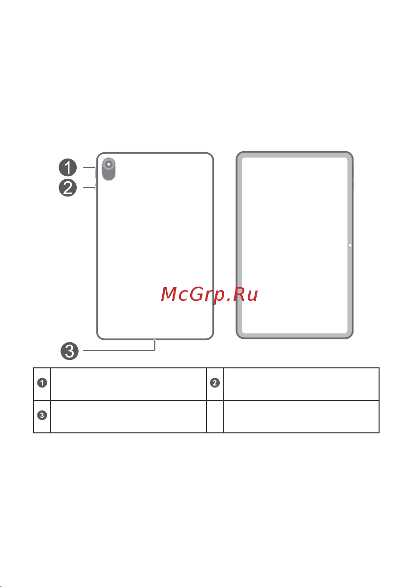 Honor Pad 8 6/128GB W-Fi Blue (HEY-W09) [3/16] Кнопка регулировки громкостикнопка питанияпорт usb type c аудиоразъем