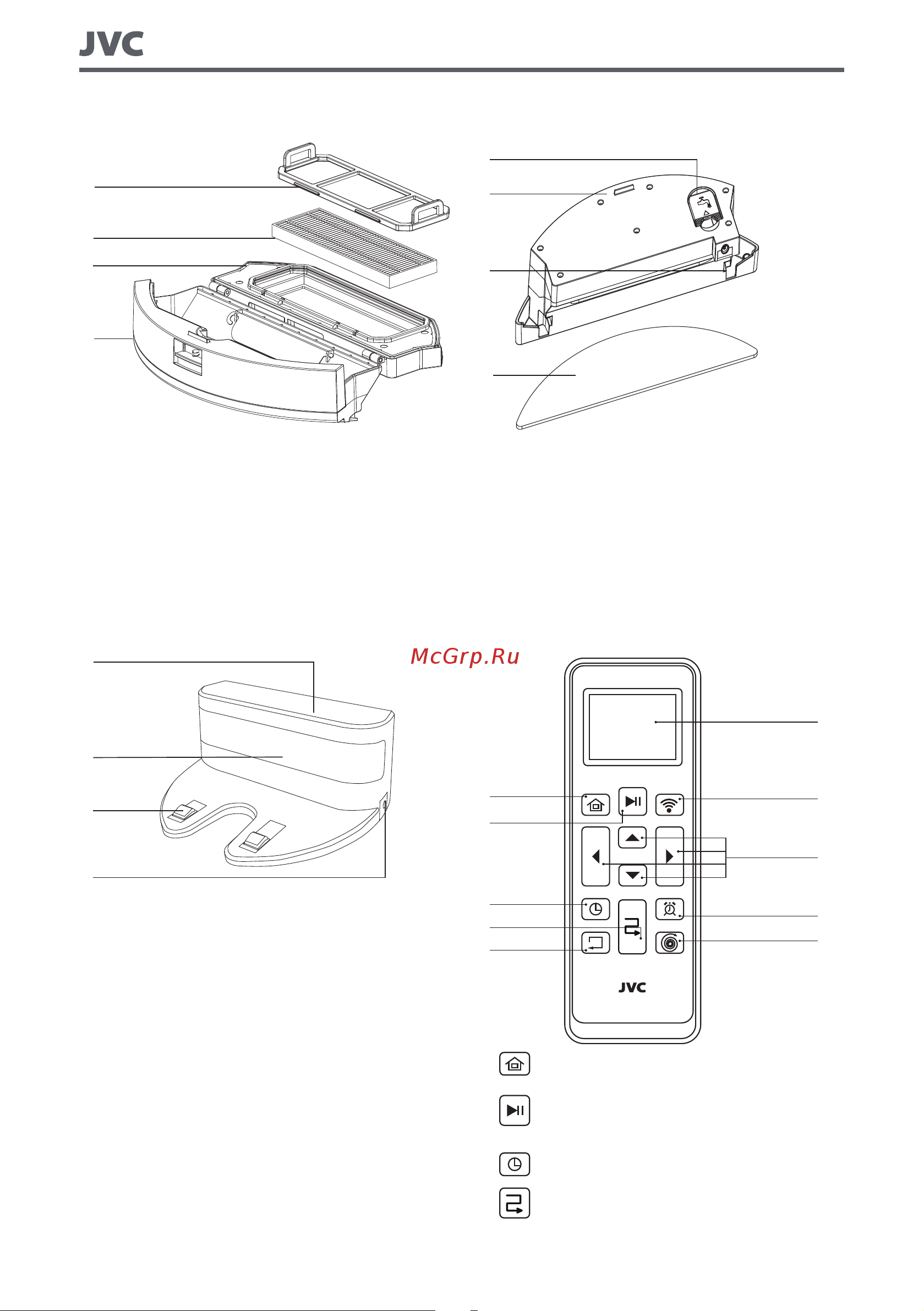 JVC JH-VR520 White [8/24] Пульт ду