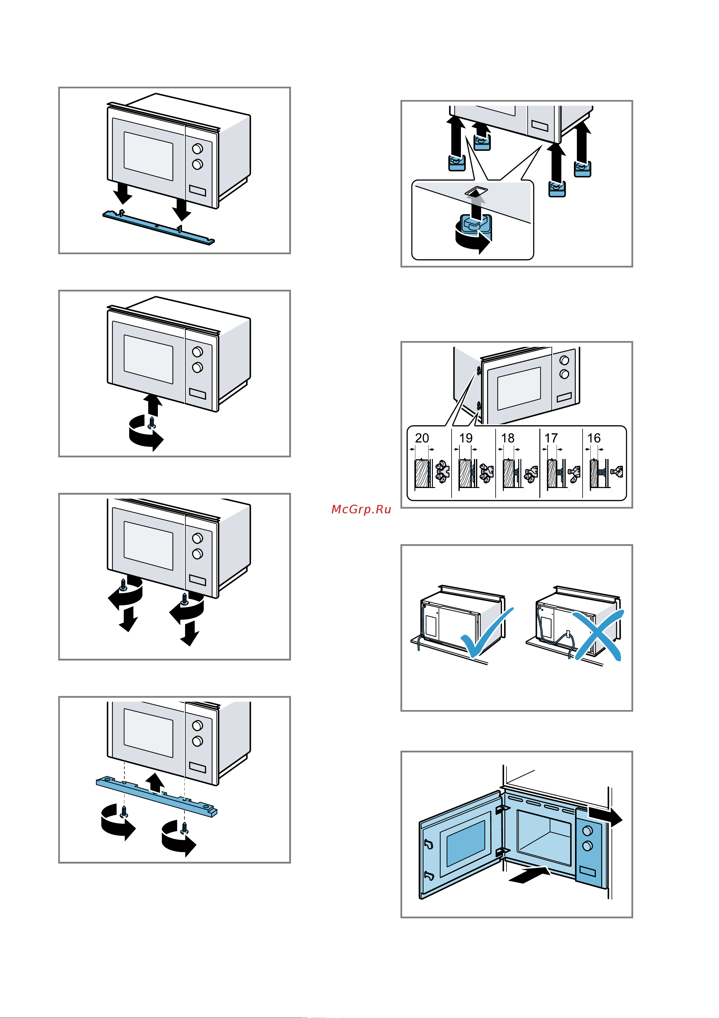 Bosch Serie 4 BFL 520MW0 [56/80] Montarea aparatului