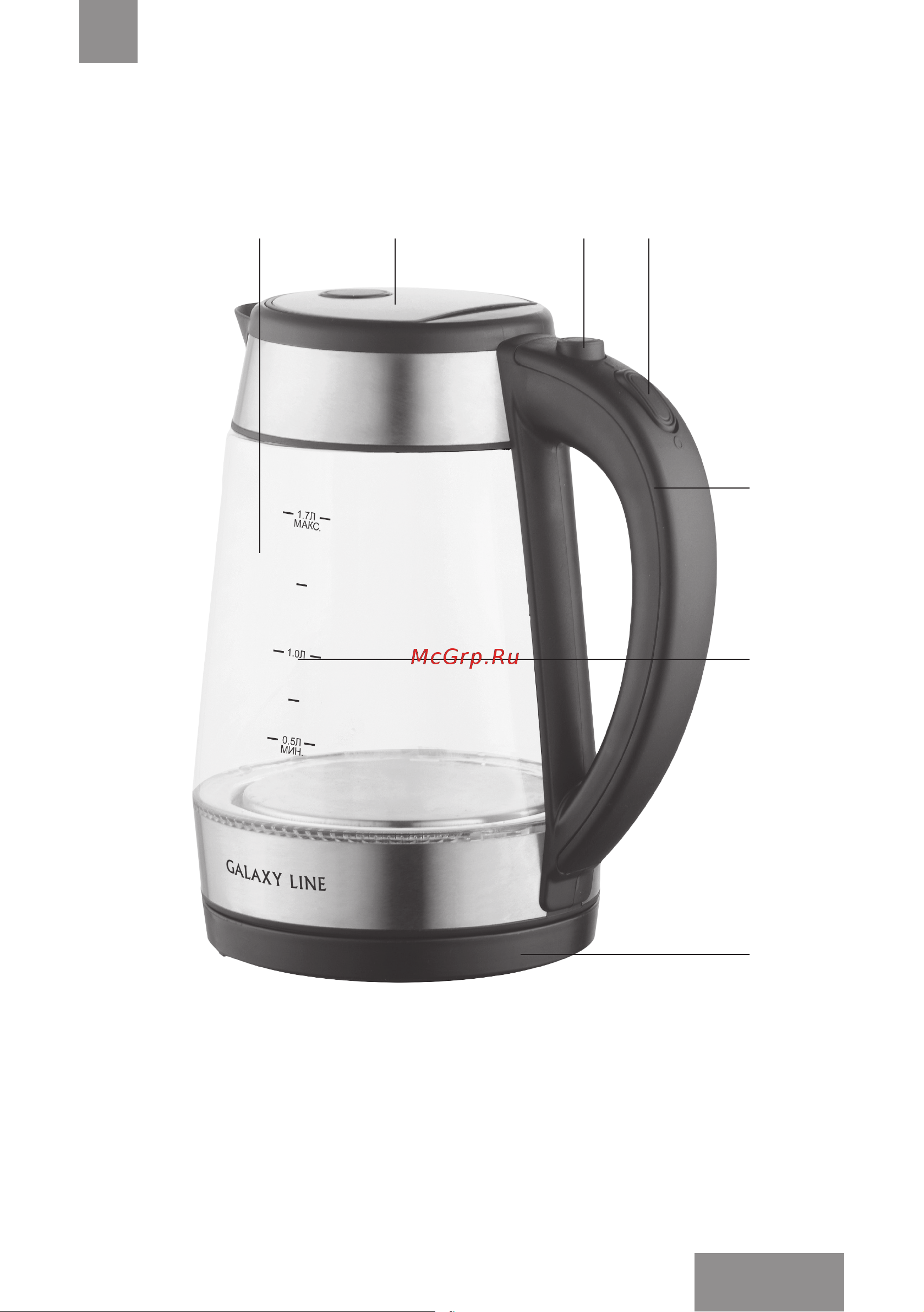 Galaxy Line GL0558 [7/21] Функциональные элементы электроприбора