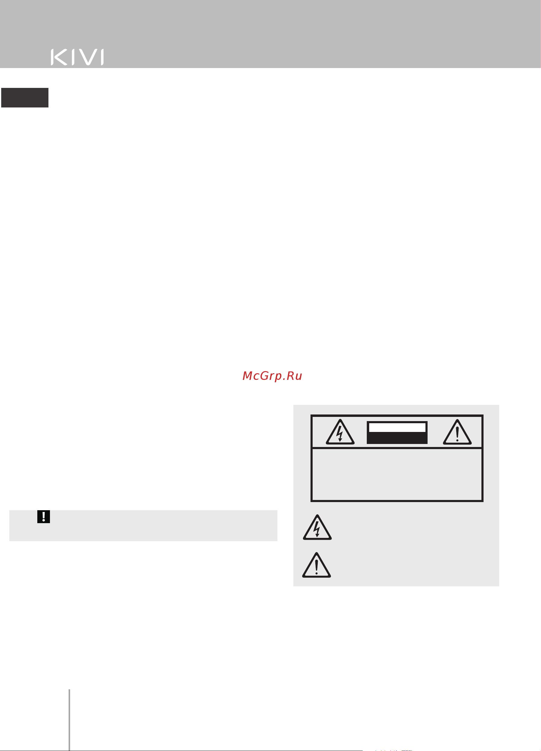 KIVI 24H740LB [8/97] Safety rules and warnings