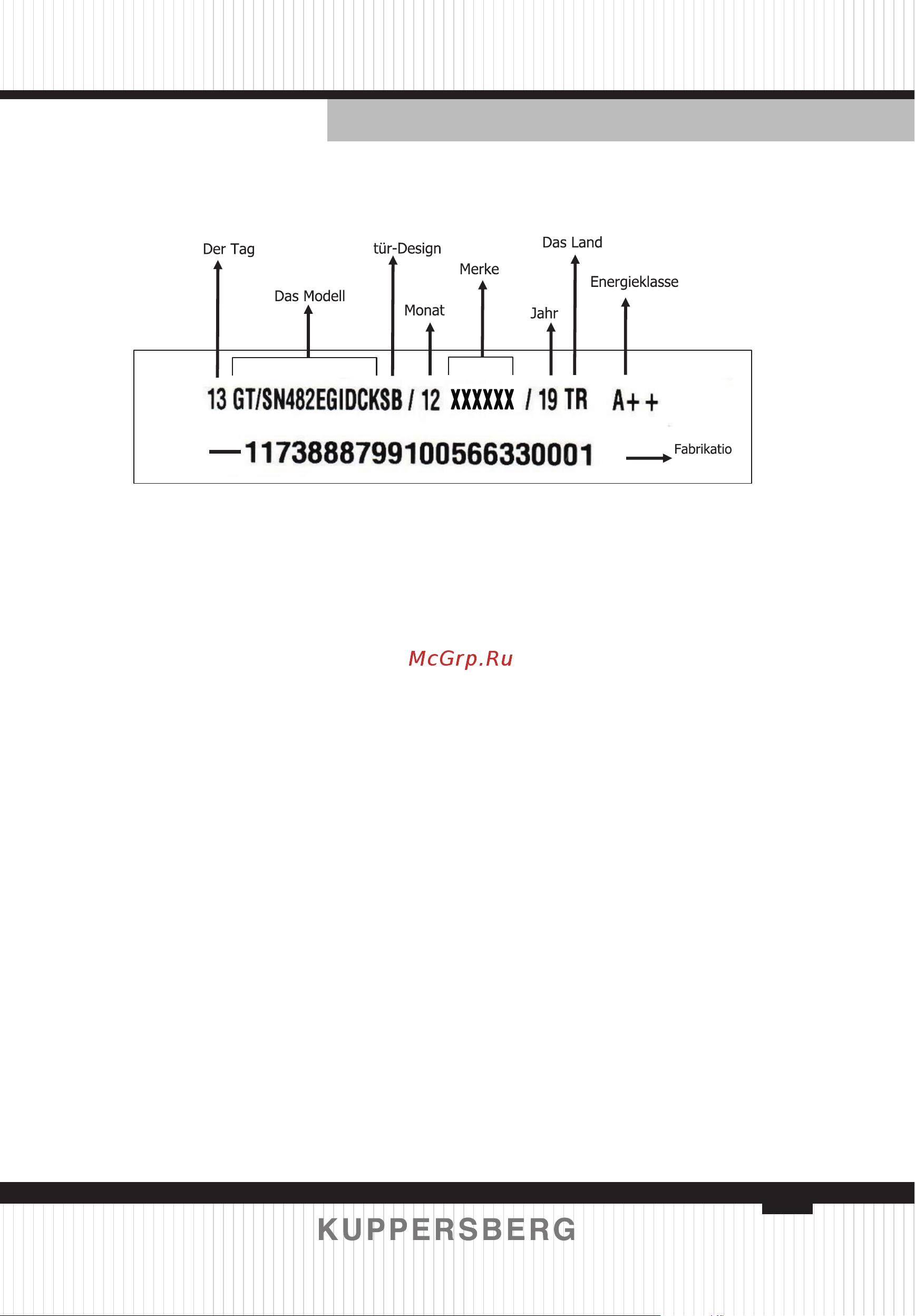 Kuppersberg NMFV 18591 B S + комплект ручек Руководство по эксплуатации онлайн [25/0] 887532