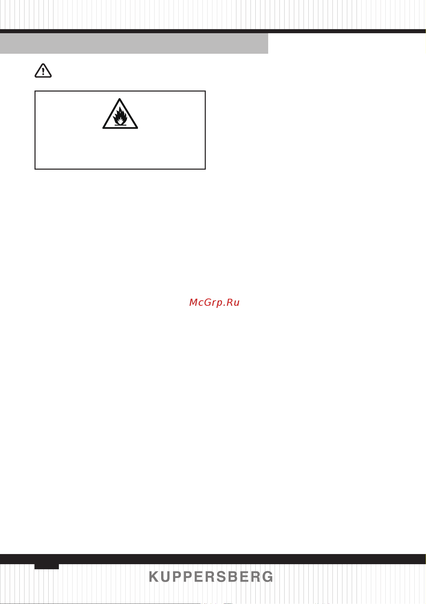 Kuppersberg RFCN 2011 X [32/96] Safety warnings