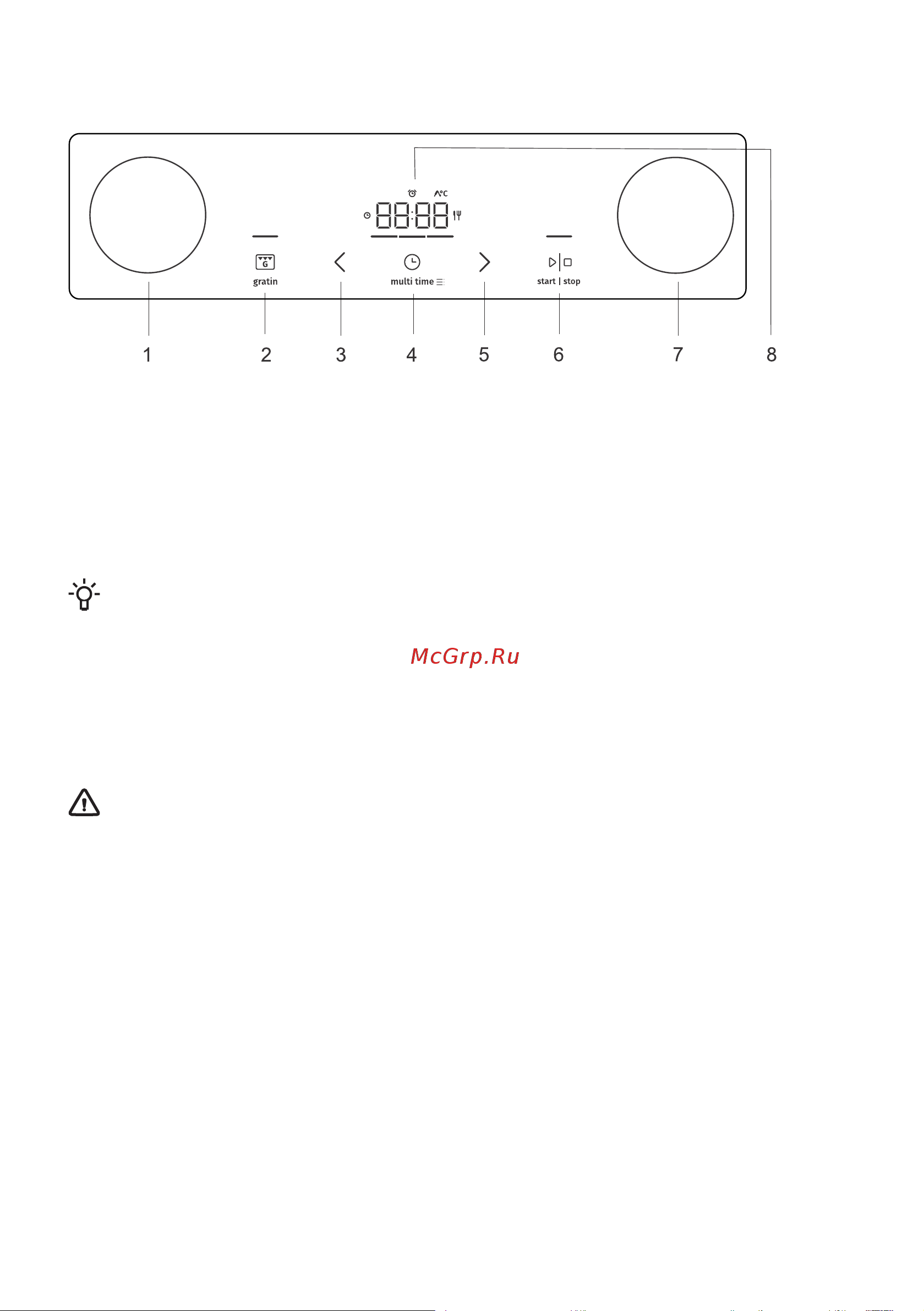 Gorenje BOB6737E01X [9/37] Панель управления