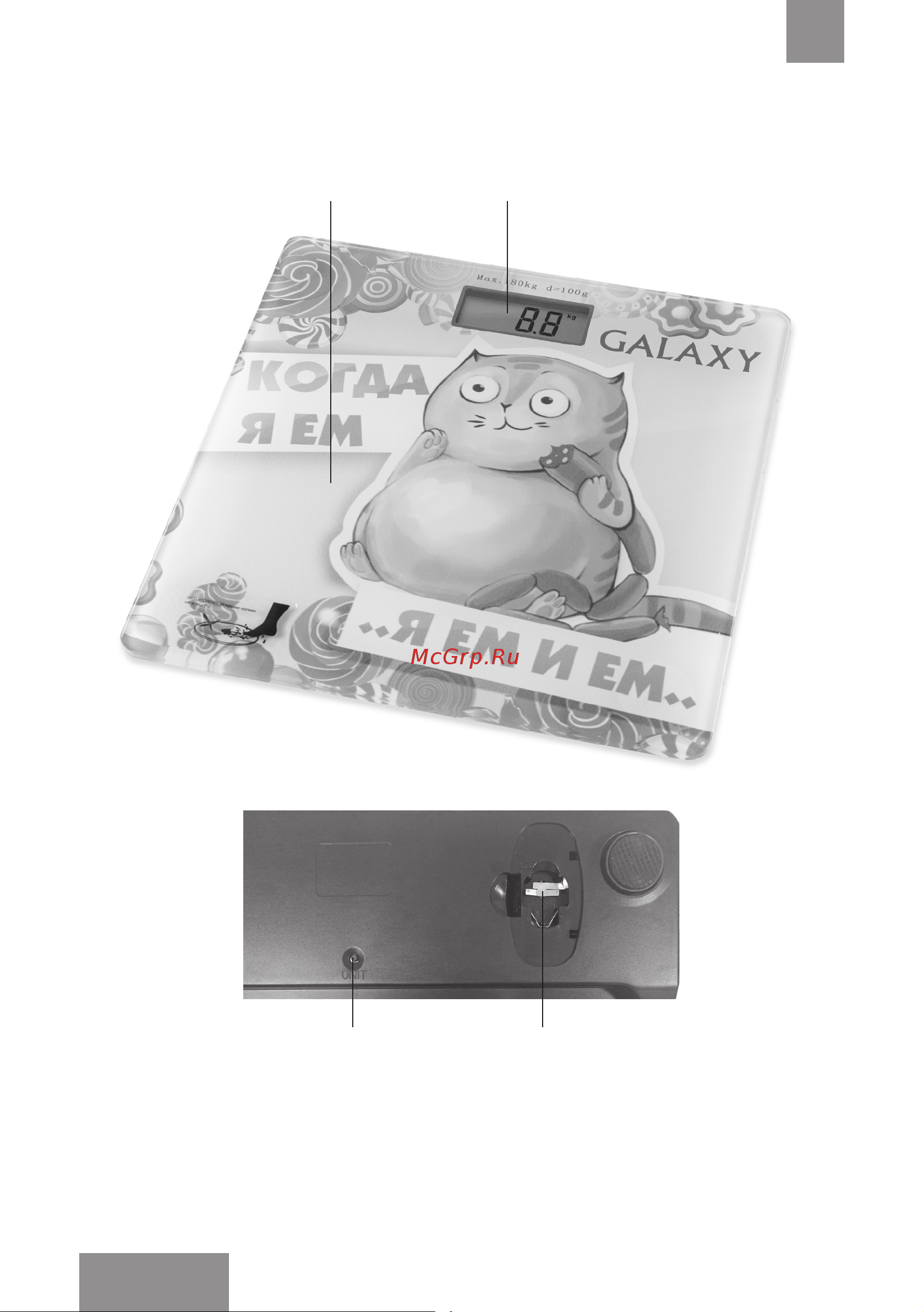 Galaxy Line GL4830 Yellow [6/18] Функциональные элементы прибора