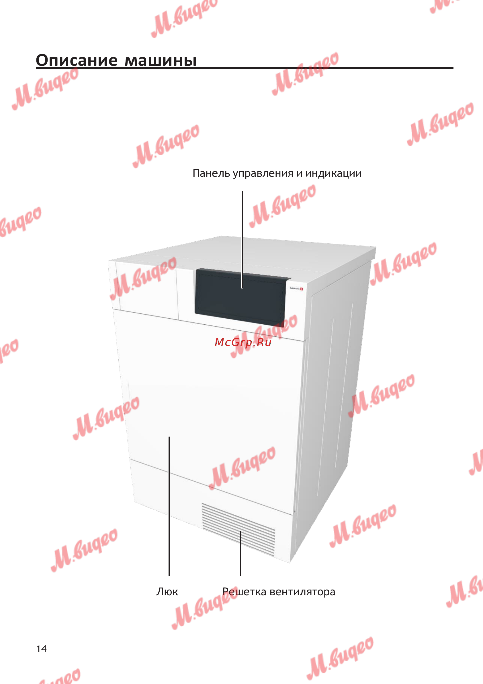 Schulthess Spirit 620 White [14/44] Описание машины