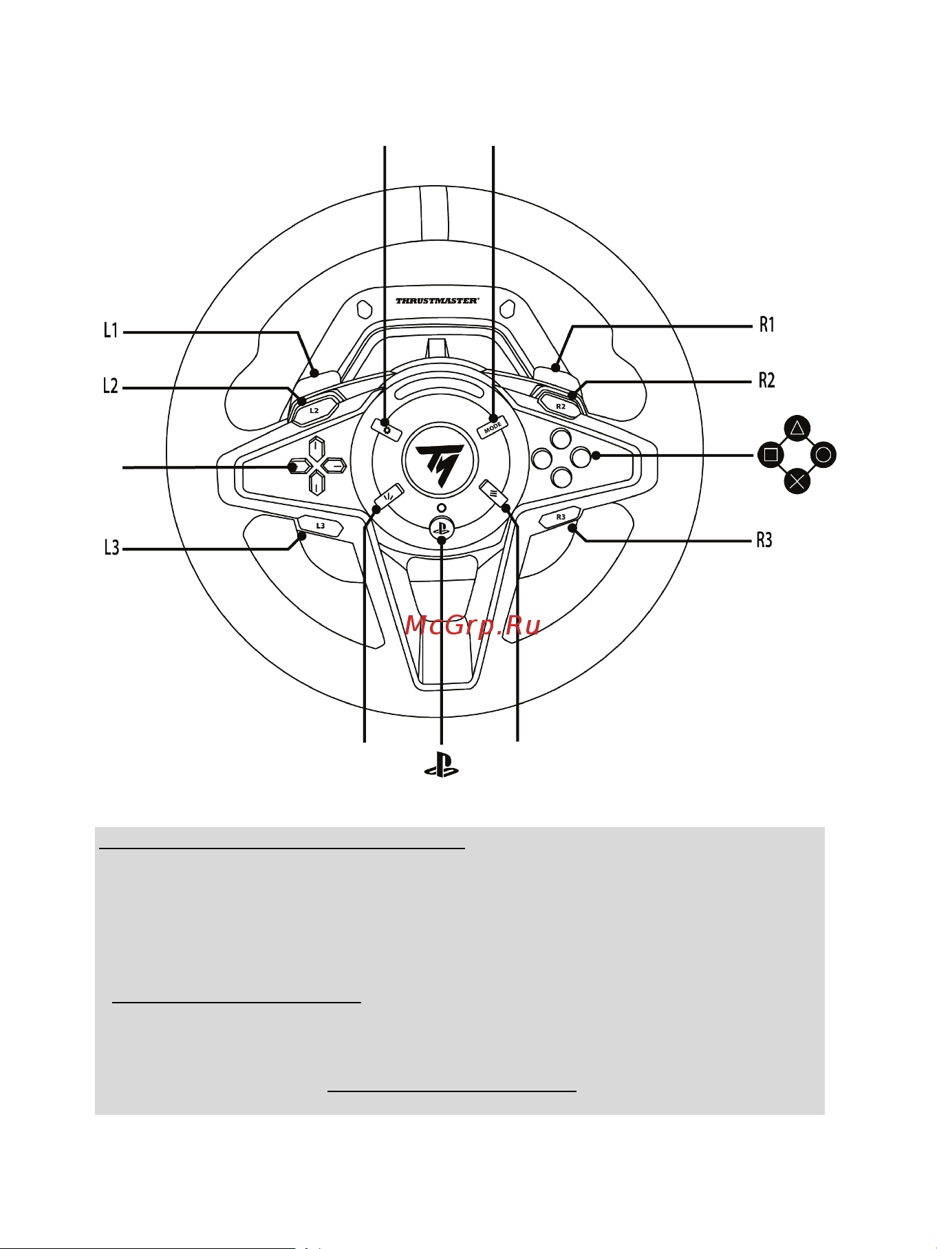 Thrustmaster T128 [195/567] Mapeamento para consoles playstation 4 ou consoles playstation 5