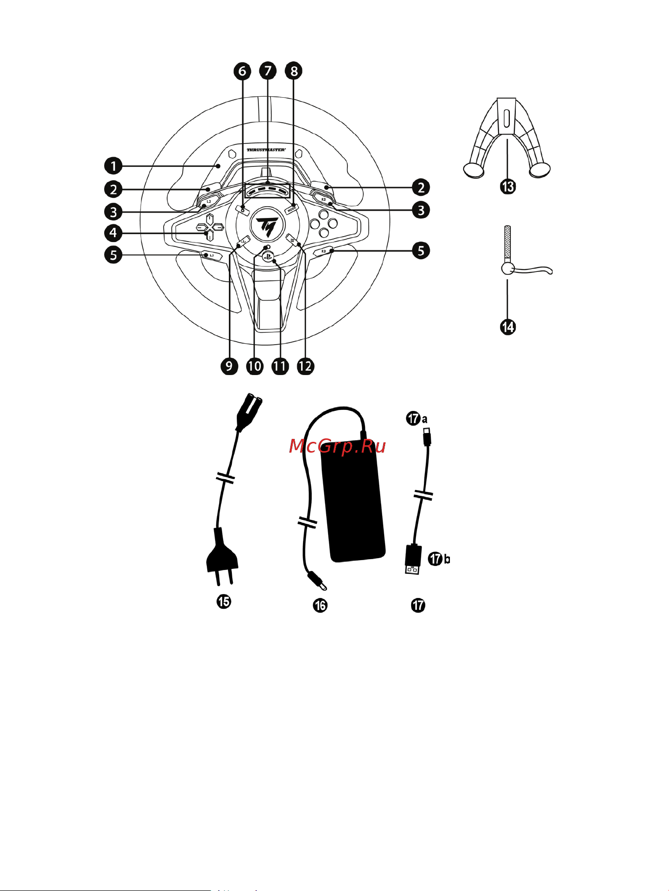 Thrustmaster T128 [289/567] Elementy