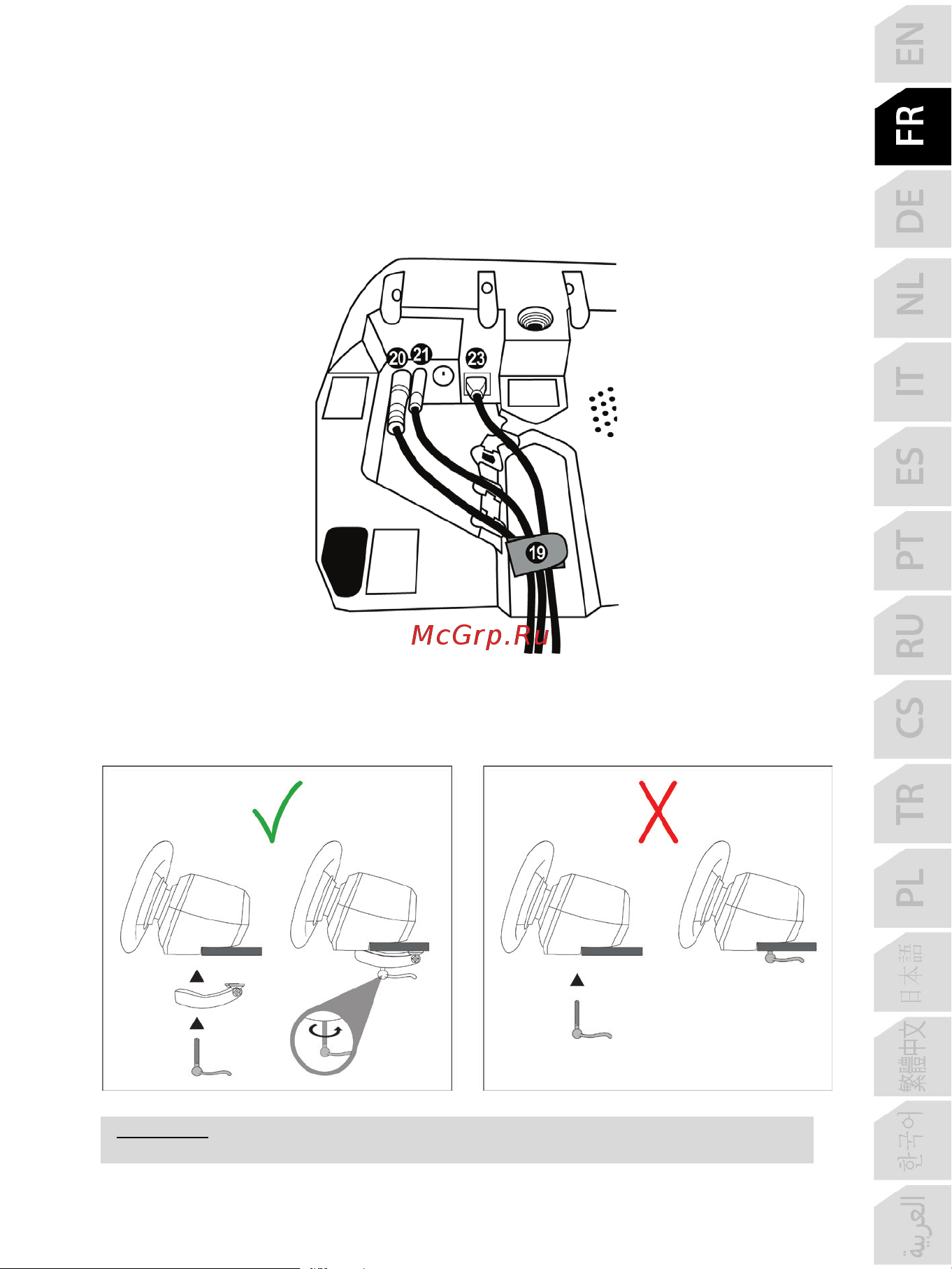 Thrustmaster T128 [34/567] Fixation du volant