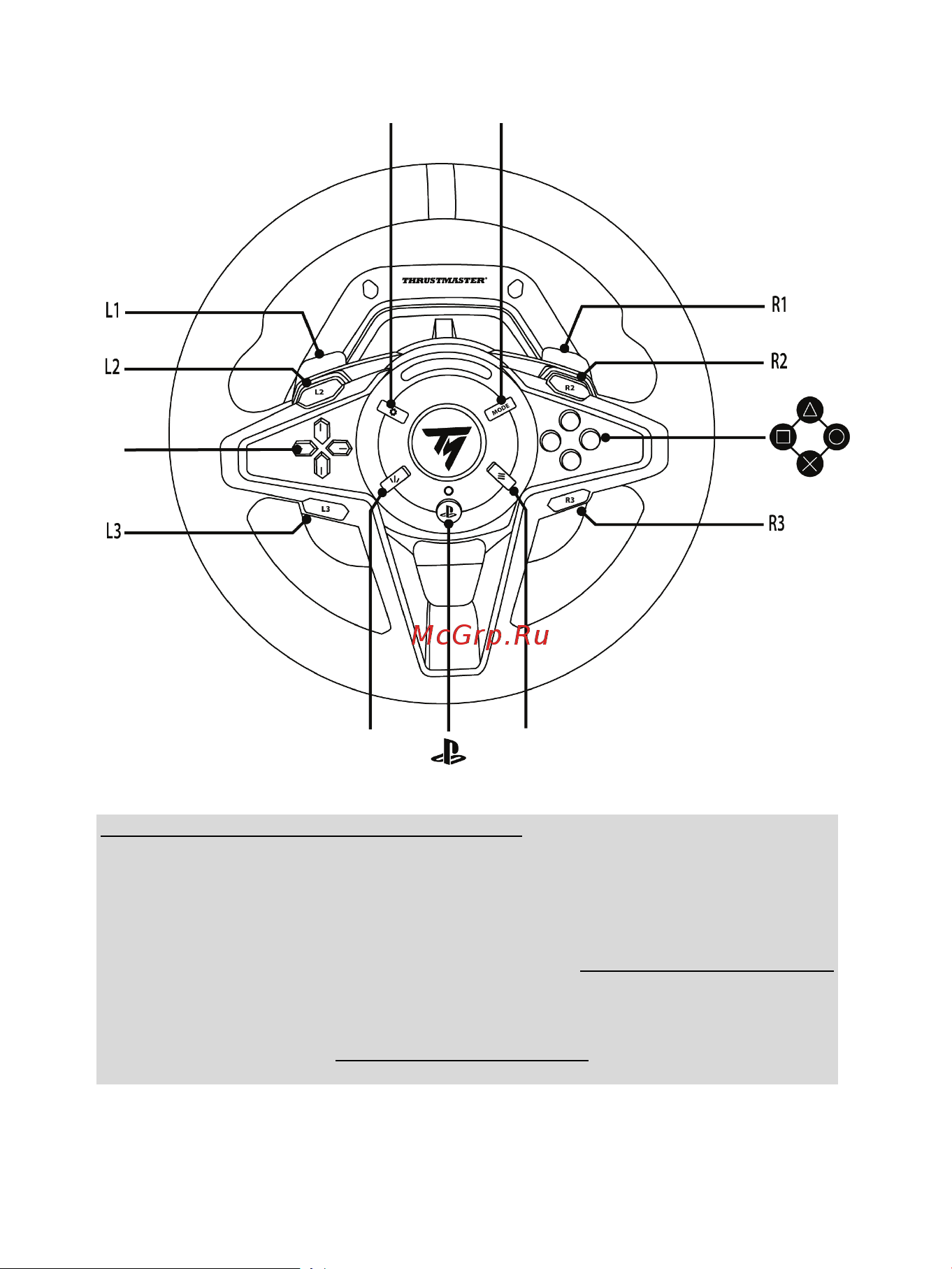 Thrustmaster T128 [449/567] Mappning på playstation 4 konsoler eller playstation 5 konsoler