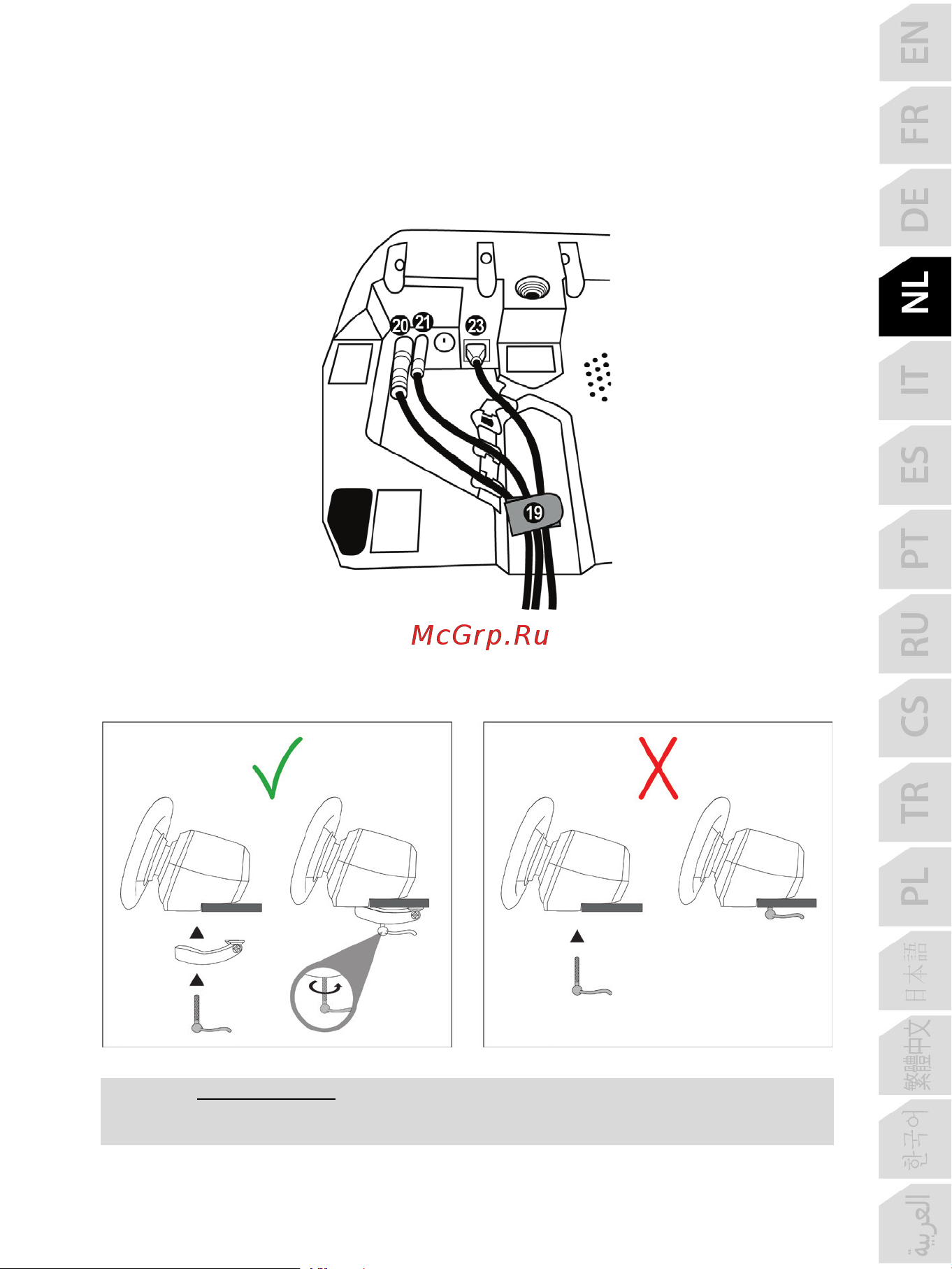 Thrustmaster T128 [86/567] Het racestuur bevestigen