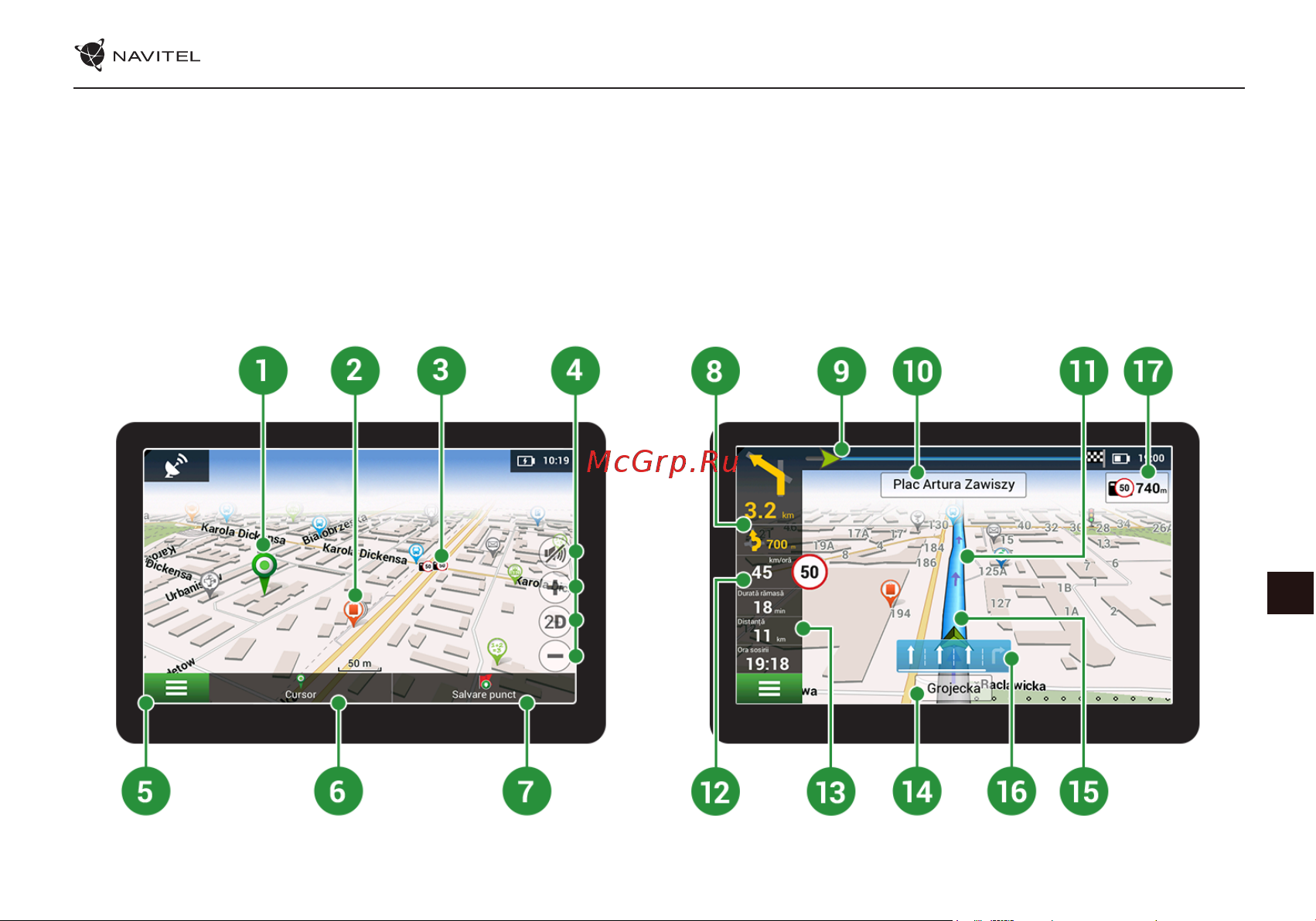 Navitel E777 TRUCK [136/194] Interfaţa de utilizare a programului