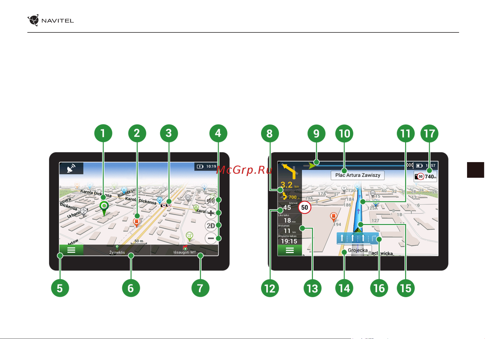 Navitel E777 TRUCK [88/194] Programos sąsaja