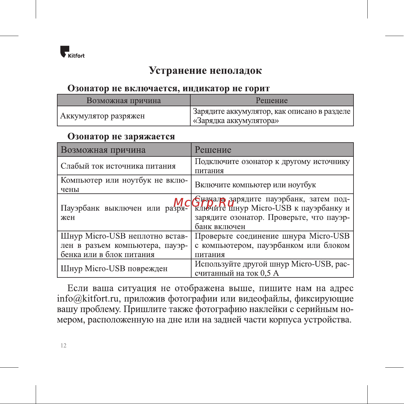 Kitfort КТ-2851 Руководство по эксплуатации онлайн [12/16] 797209