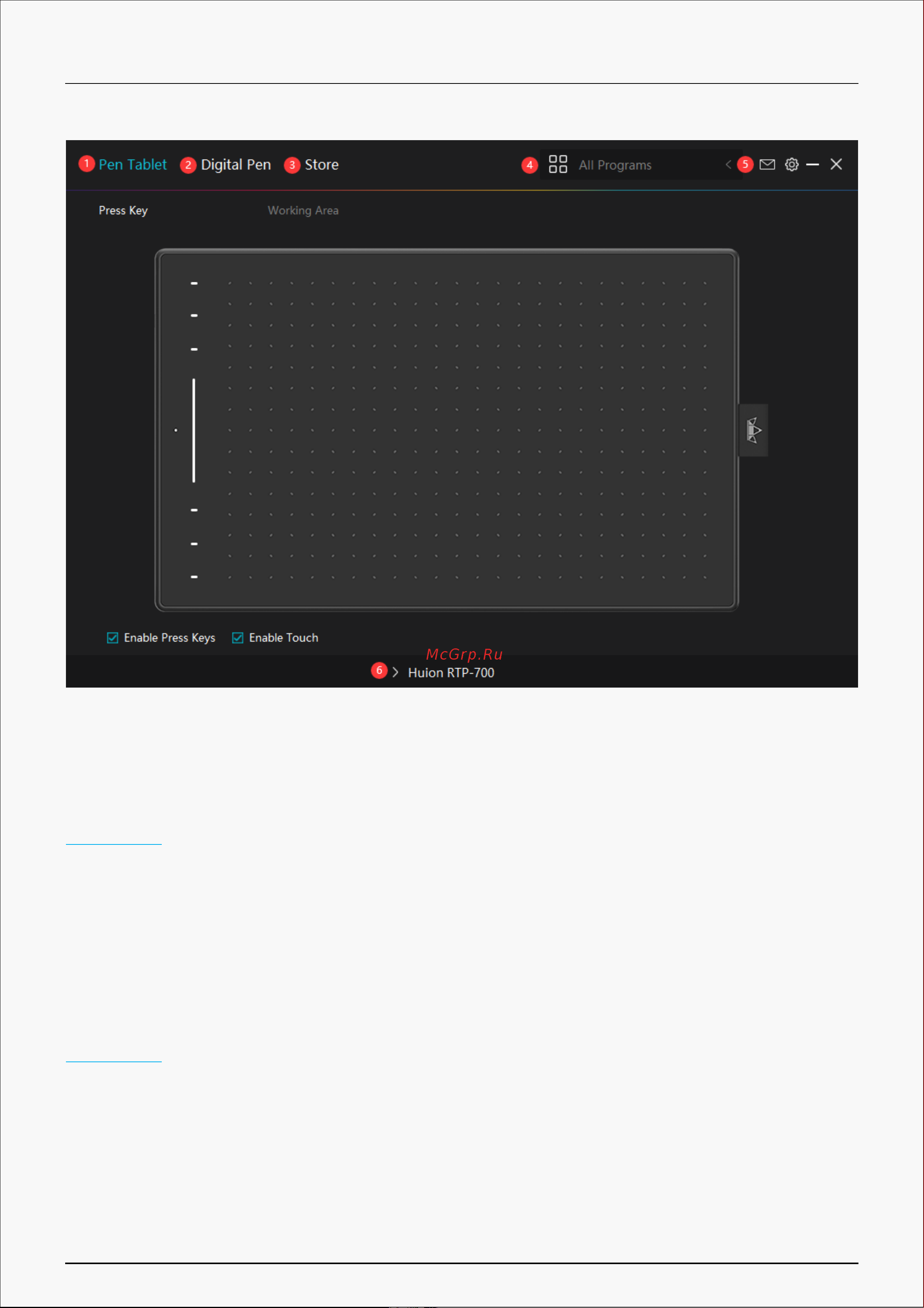 Huion RTP-700 Blue [8/32] Pen tablet
