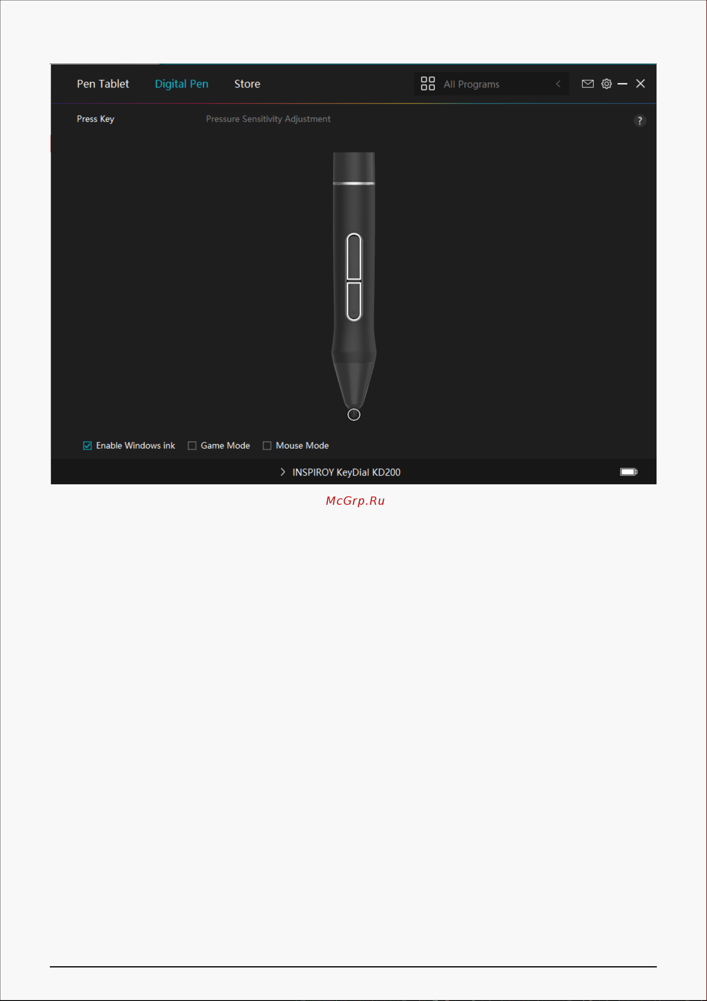 Huion KD200 Black [19/37] Pen nib activity