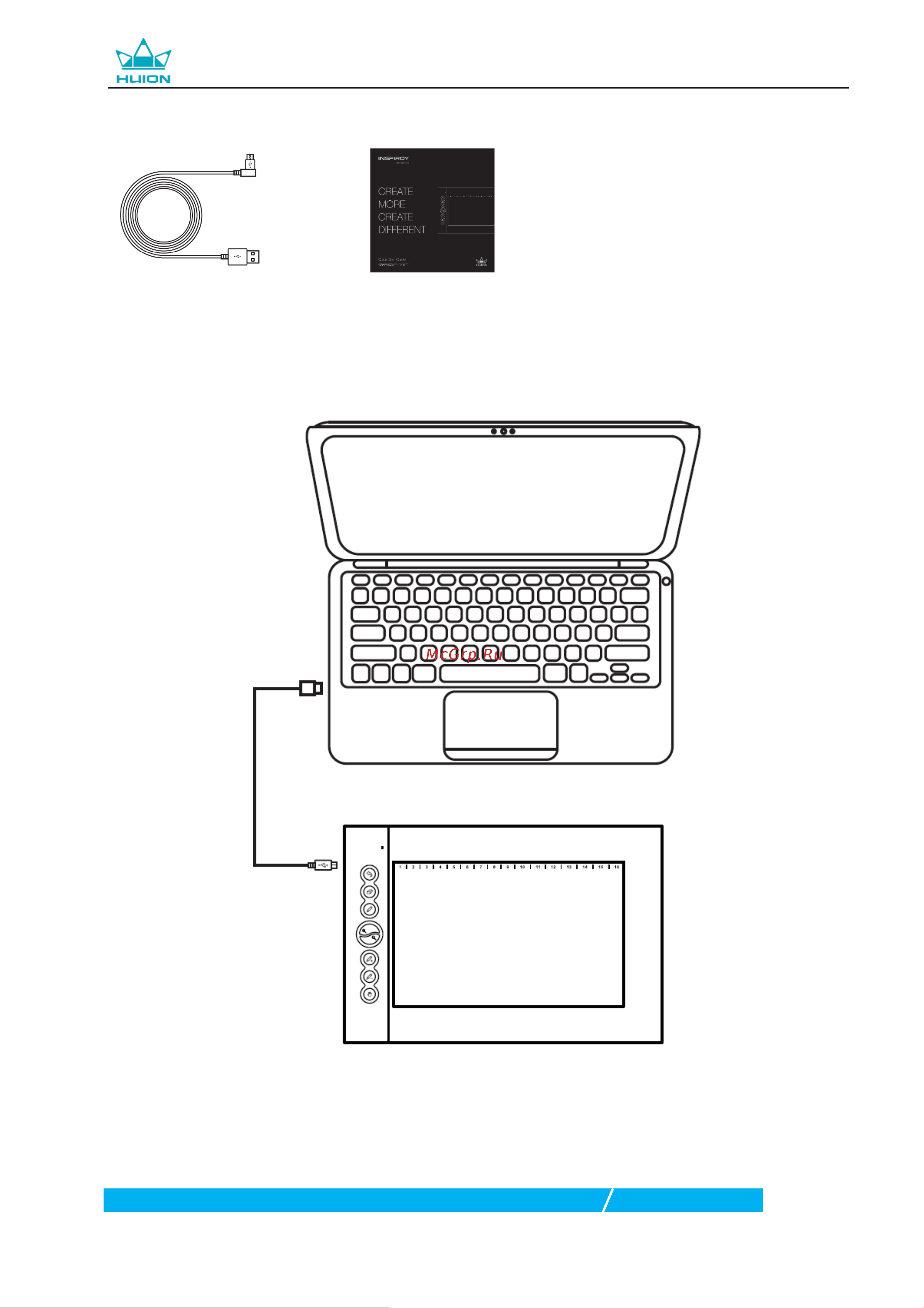 Huion H610PRO v2 Black [6/19] Подключение планшета