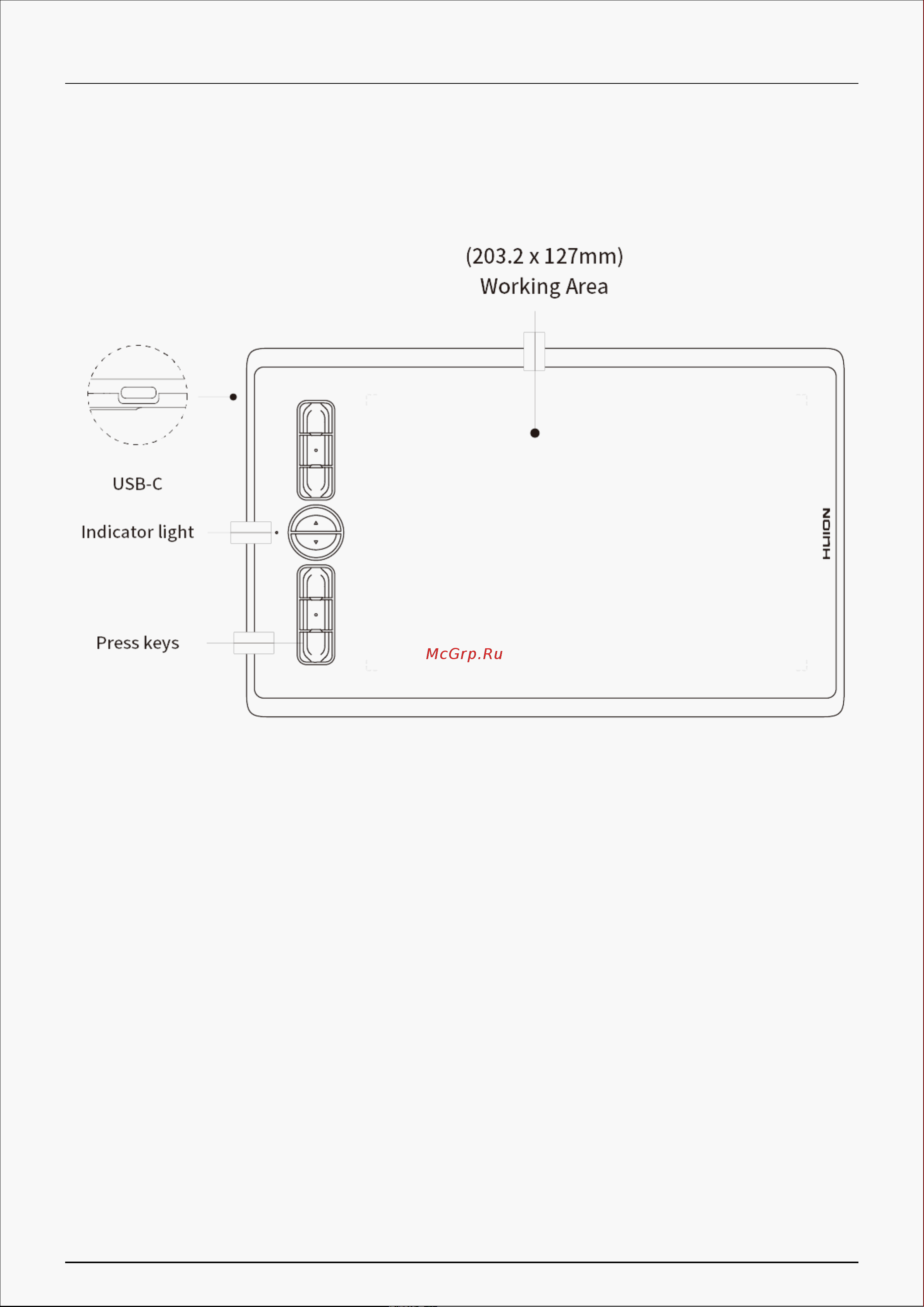 Huion H580X Black [3/35] Product and accessories