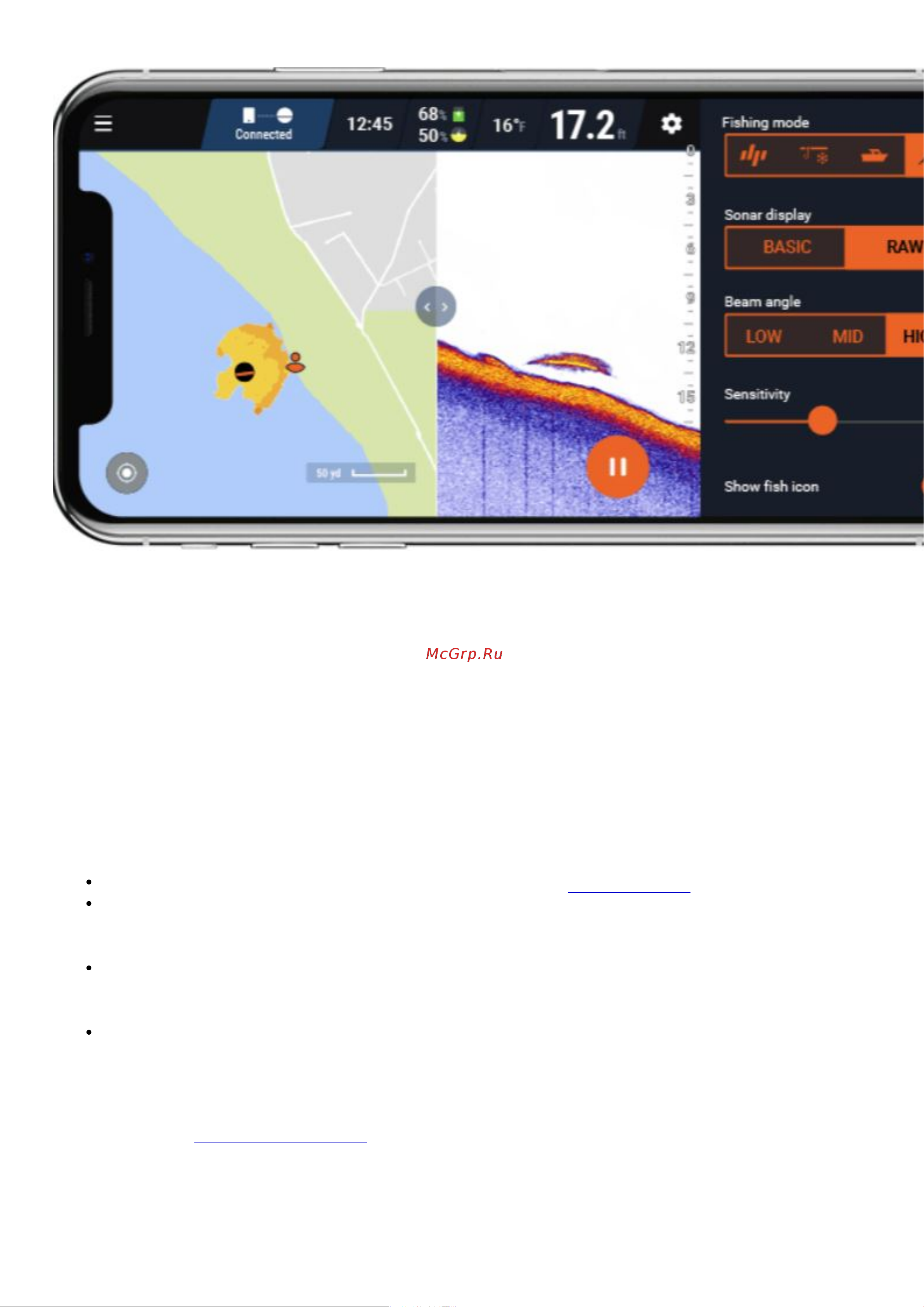 Deeper DP4H10S102 фонарь и держатель для смартфона в комплекте [39/105] Учетная запись my deeper