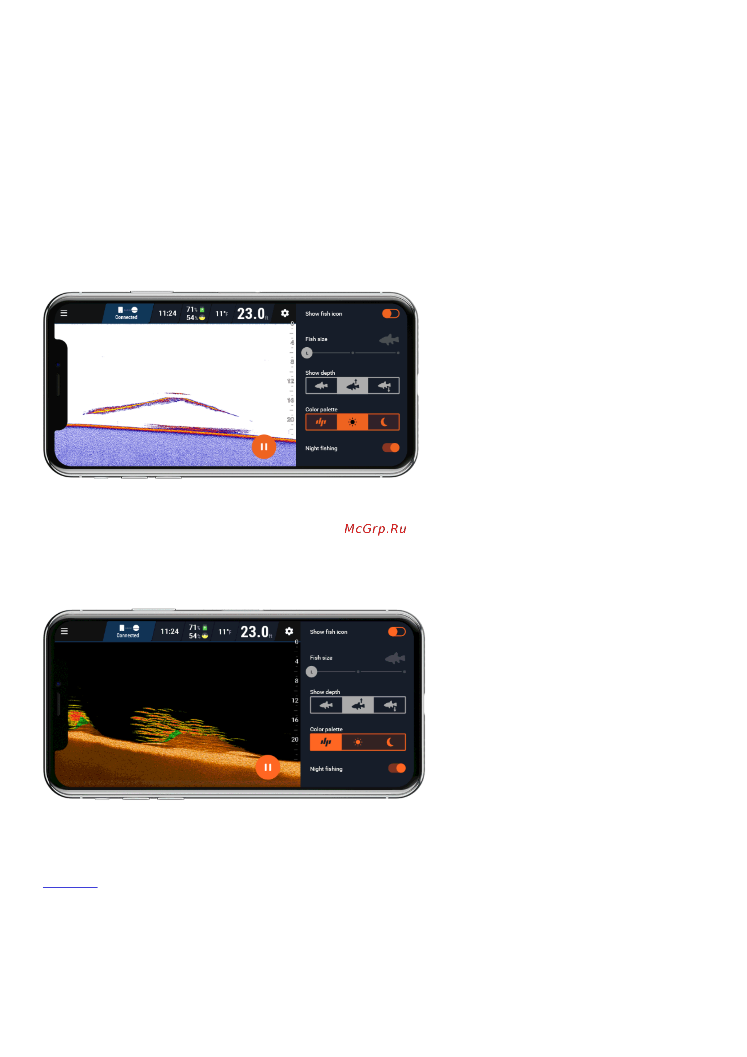 Deeper DP4H10S102 фонарь и держатель для смартфона в комплекте Руководство по эксплуатации онлайн [64/105] 806114