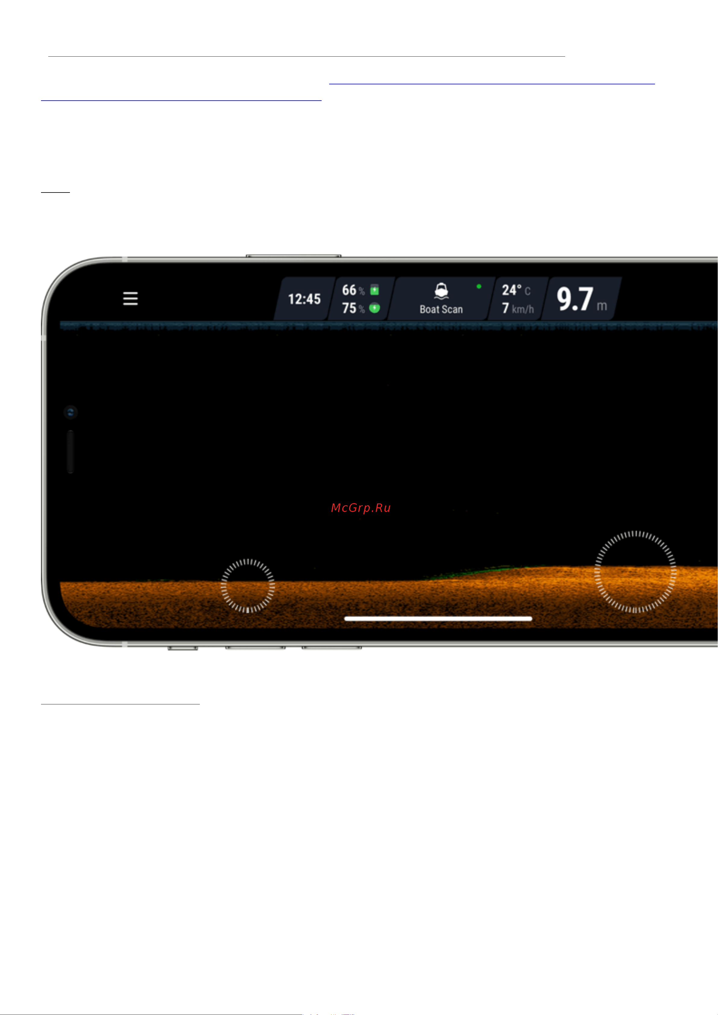 Deeper DP4H10S102 фонарь и держатель для смартфона в комплекте [7/105] Основы чтения показаний эхолота