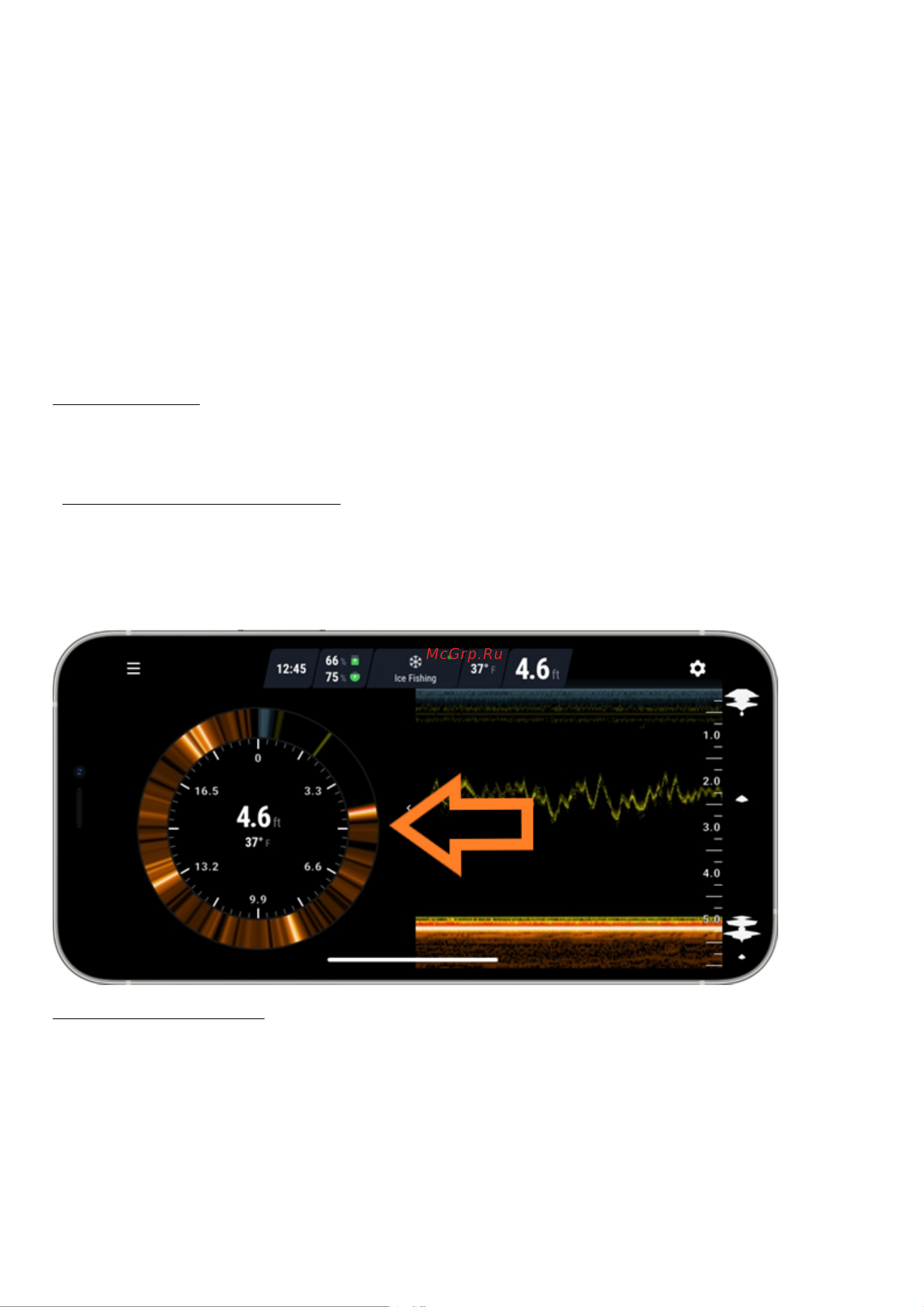 Deeper DP4H10S102 фонарь и держатель для смартфона в комплекте [73/105] Поиск рыбы и отслеживание игры вашей приманки
