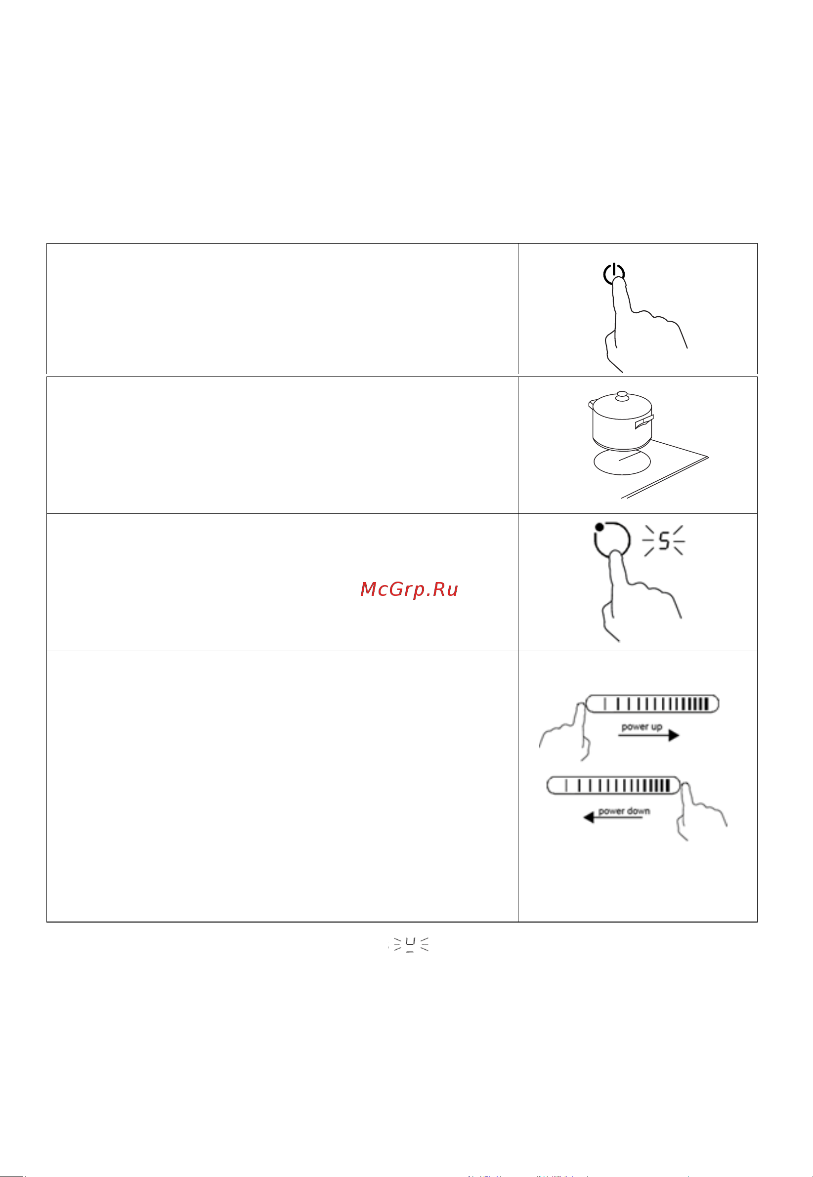 Midea MIH67700F [9/25] Порядок работы