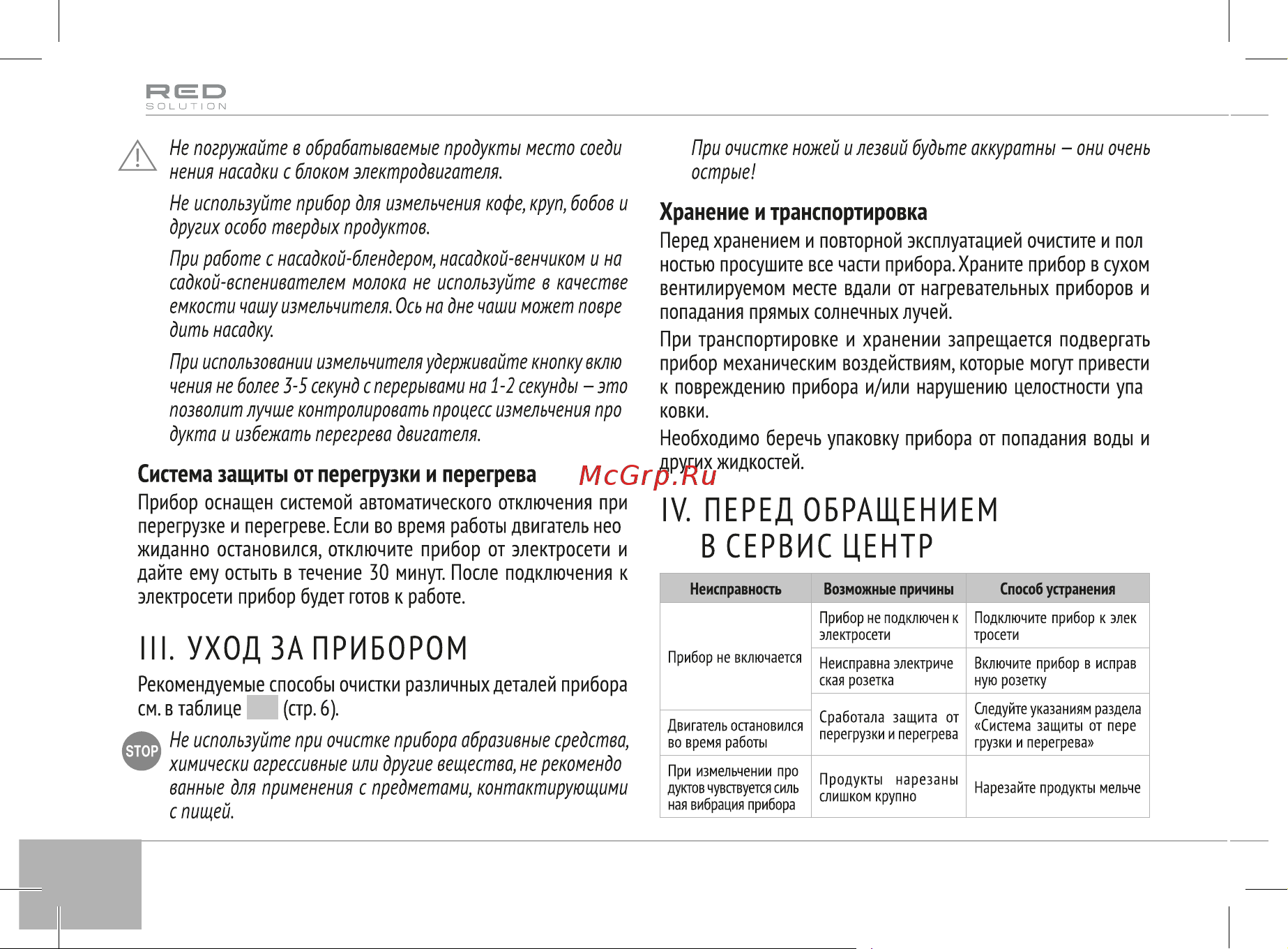 RED Solution RHB-2968 Руководство по эксплуатации онлайн [12/21] 797678