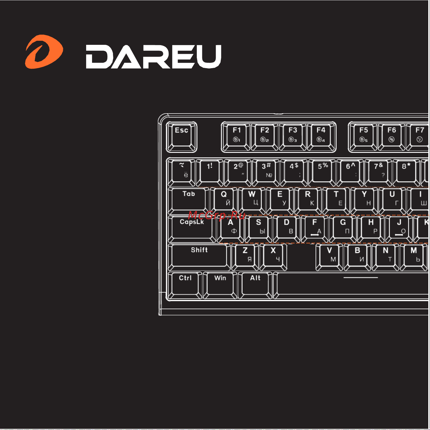 Dareu EK1280s Black_Red switch Руководство по эксплуатации онлайн