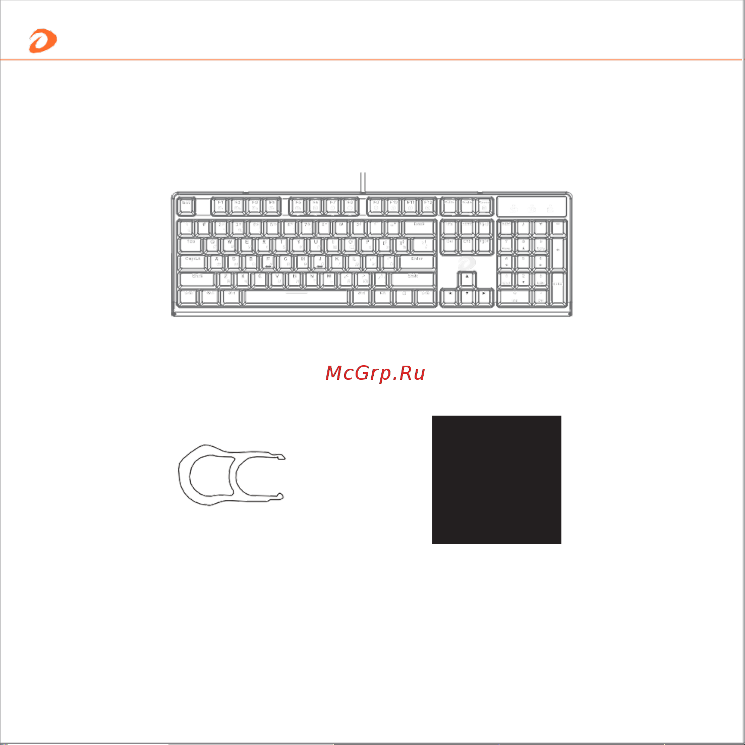 Dareu EK1280s Black_Red switch [2/6] Что в коробке