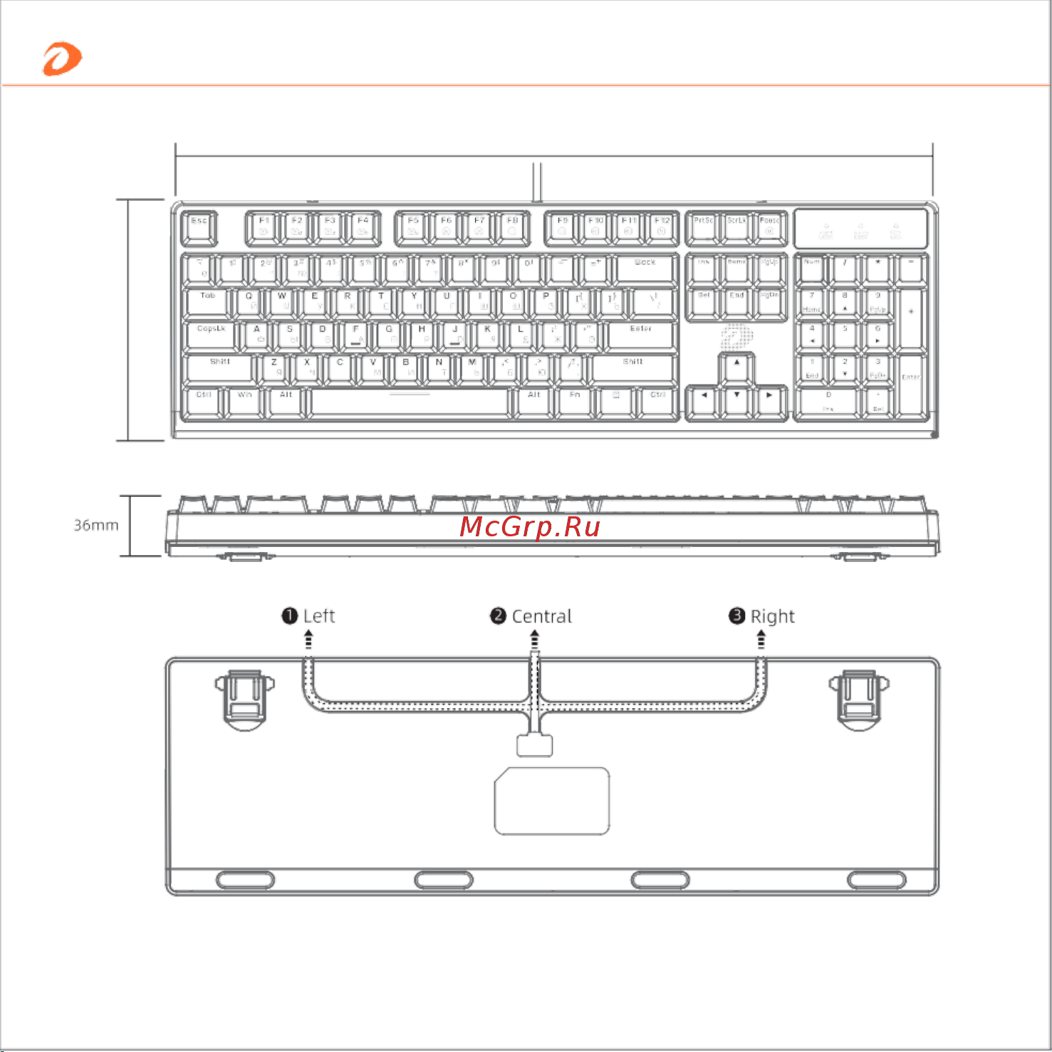 Dareu EK1280s Black_Red switch [4/6] Подключи и играй