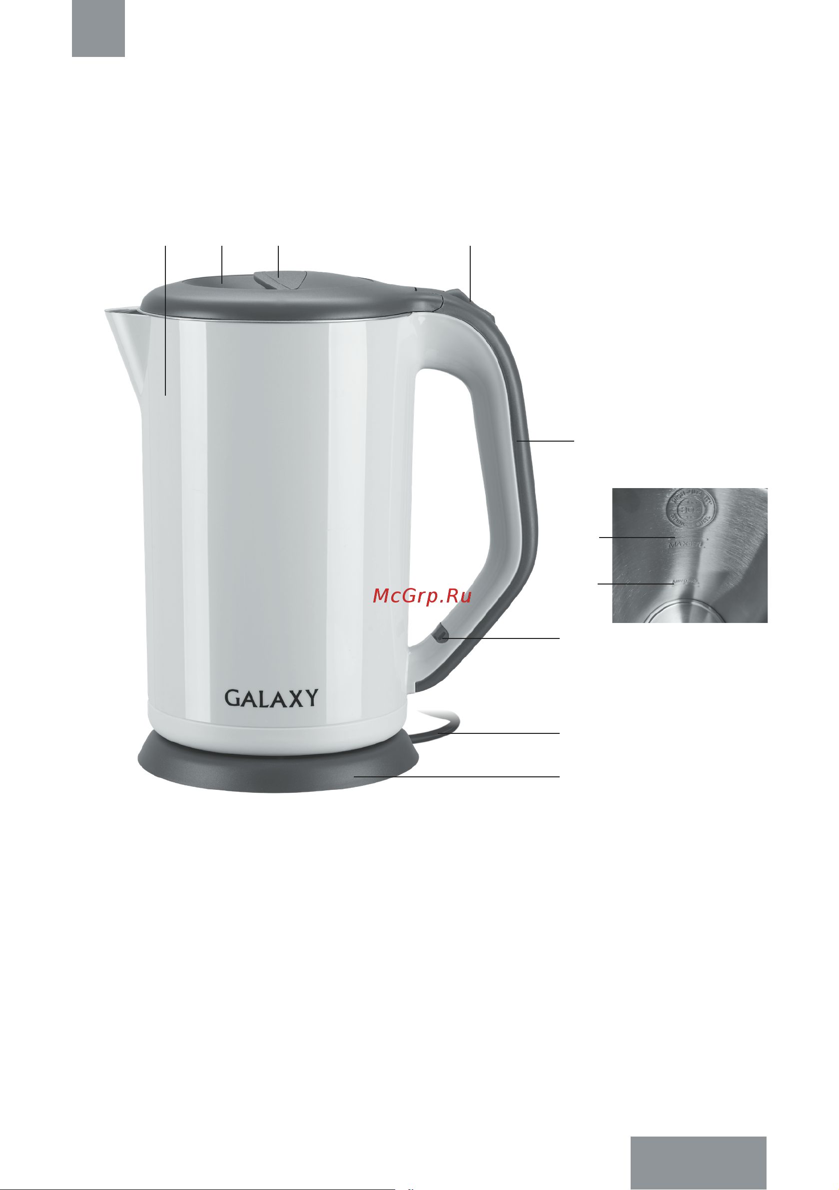 Galaxy GL0330 [17/22] Электр құралының атқарымдық элементтері