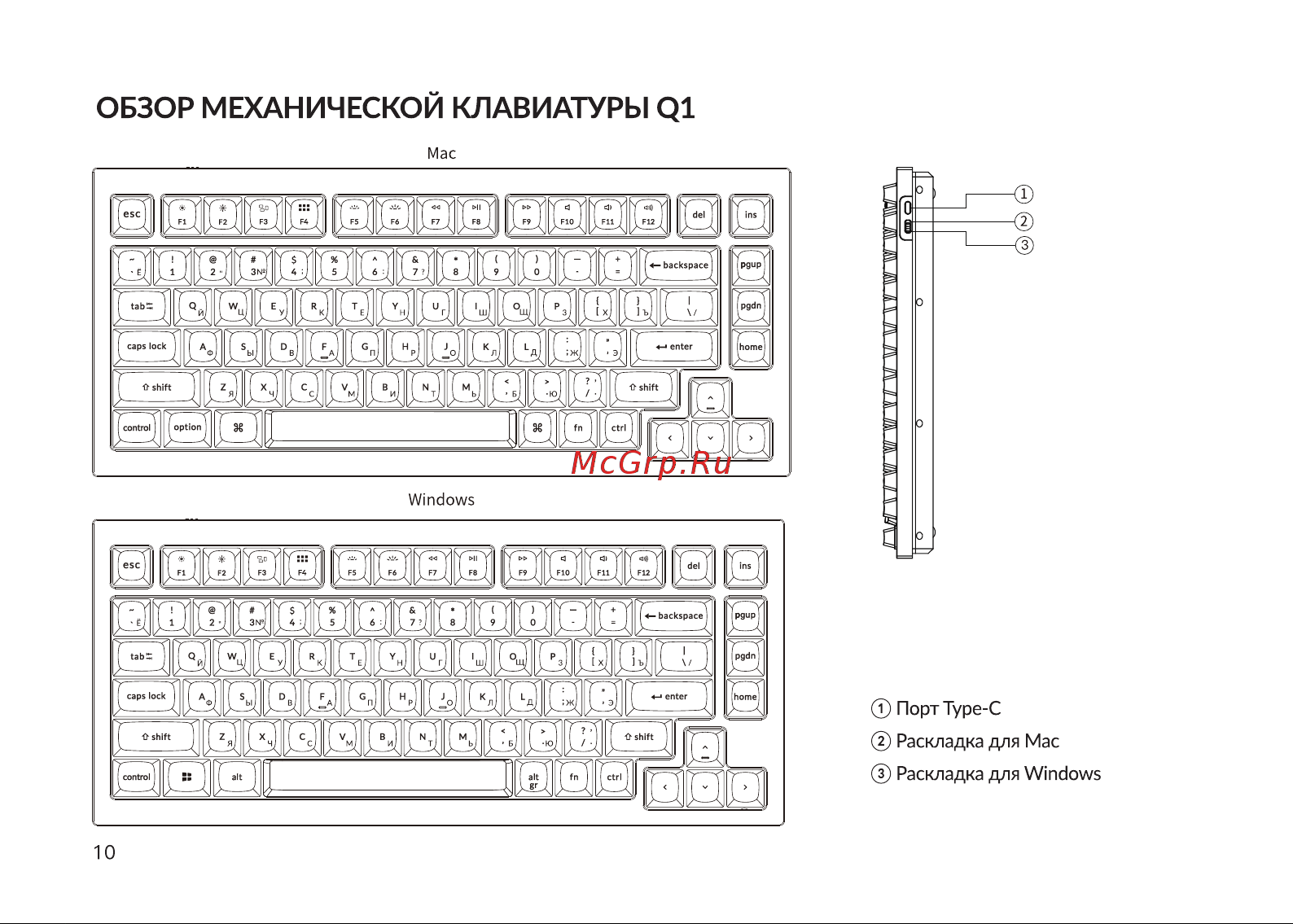 Keychron Q1-O3-RU Руководство по эксплуатации онлайн [10/32] 798017