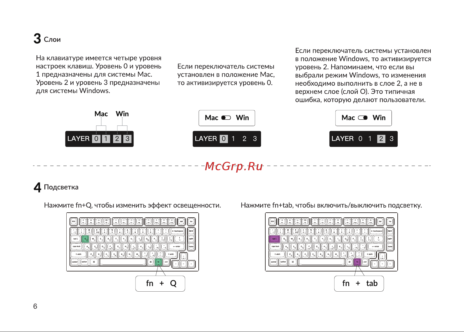 Keychron Q1-O3-RU Руководство по эксплуатации онлайн [6/32] 798017