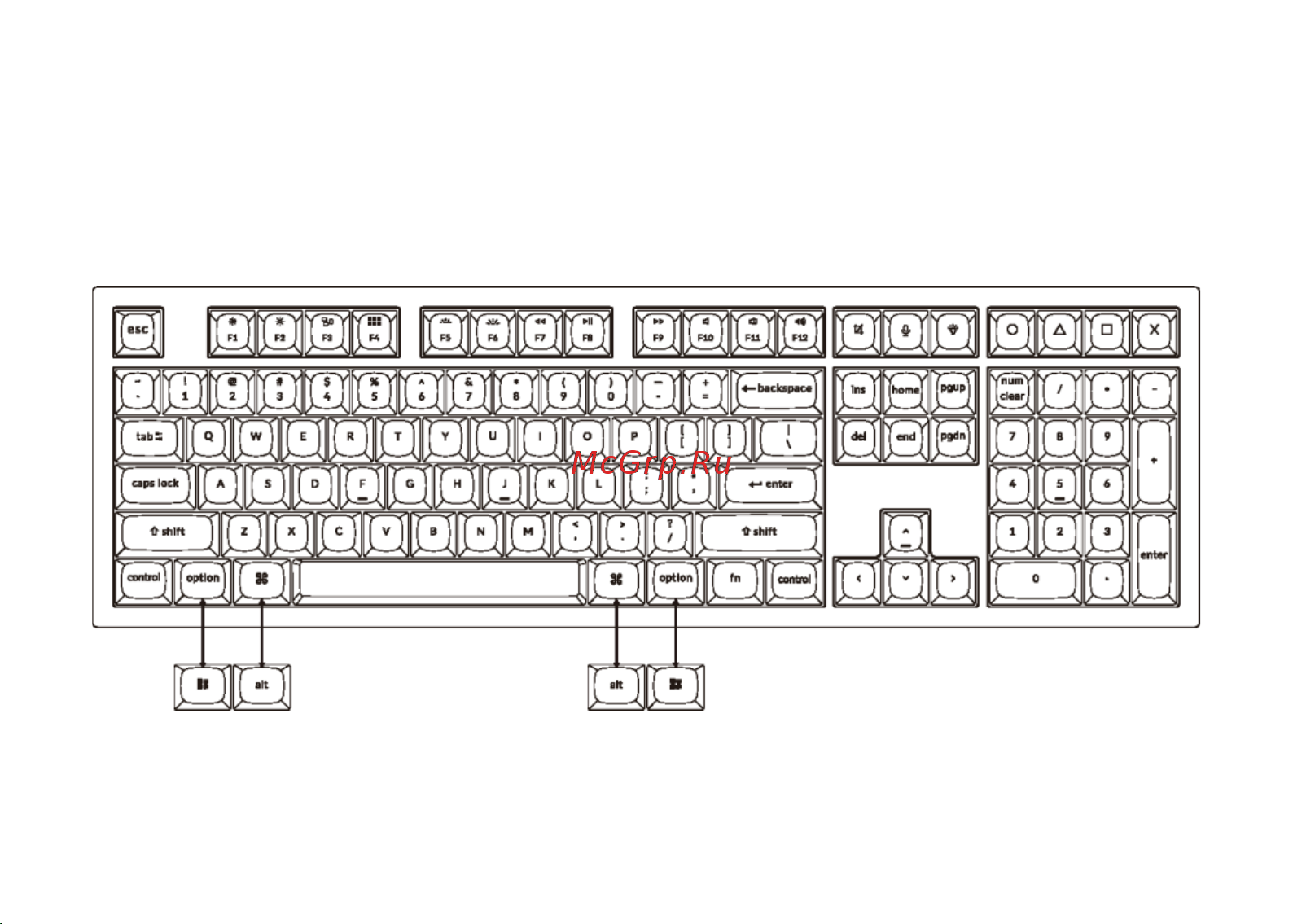 Keychron Q6-O2-RU Руководство по эксплуатации онлайн [4/16] 798220